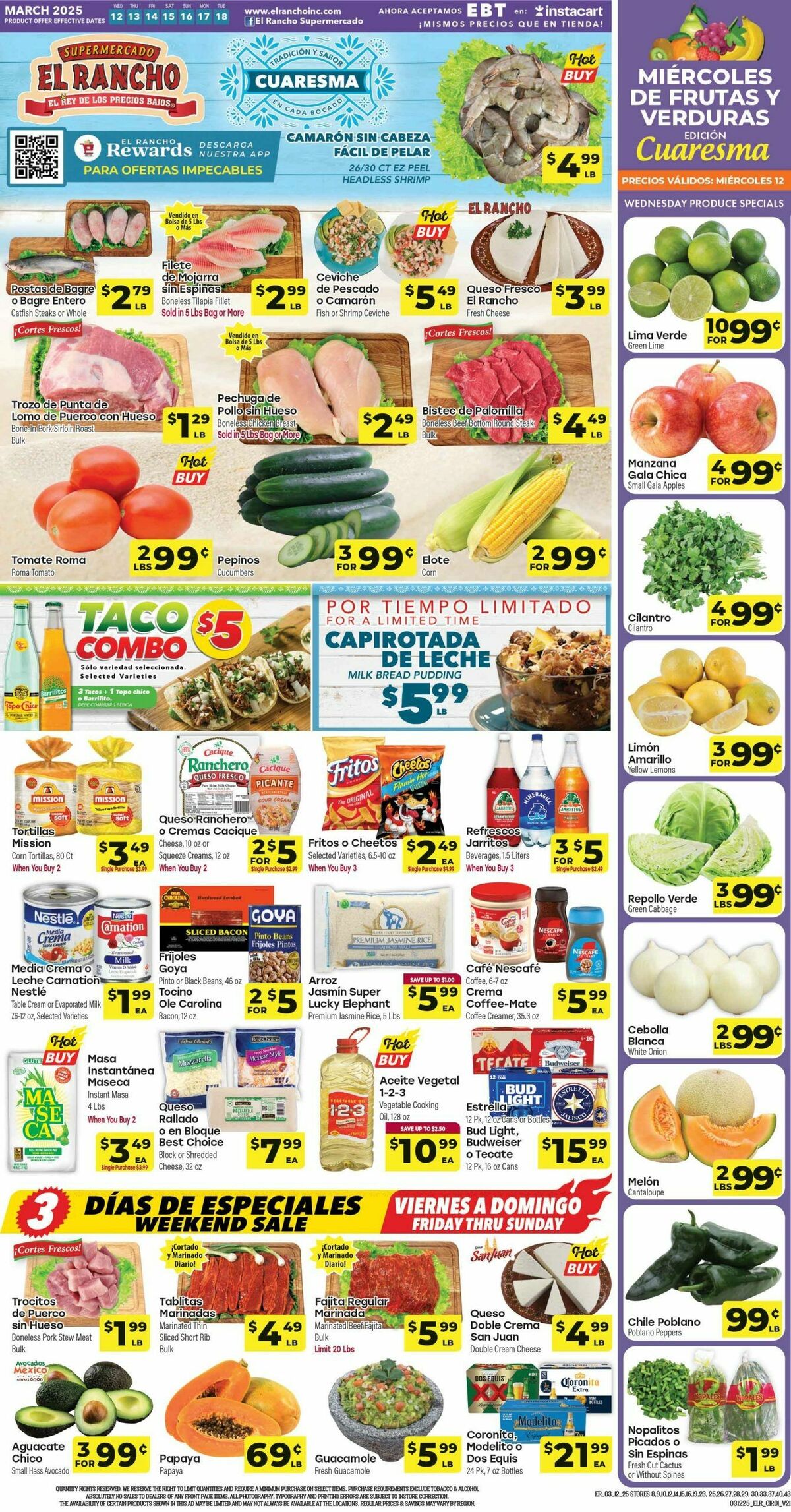 El Rancho Weekly Ad from March 12