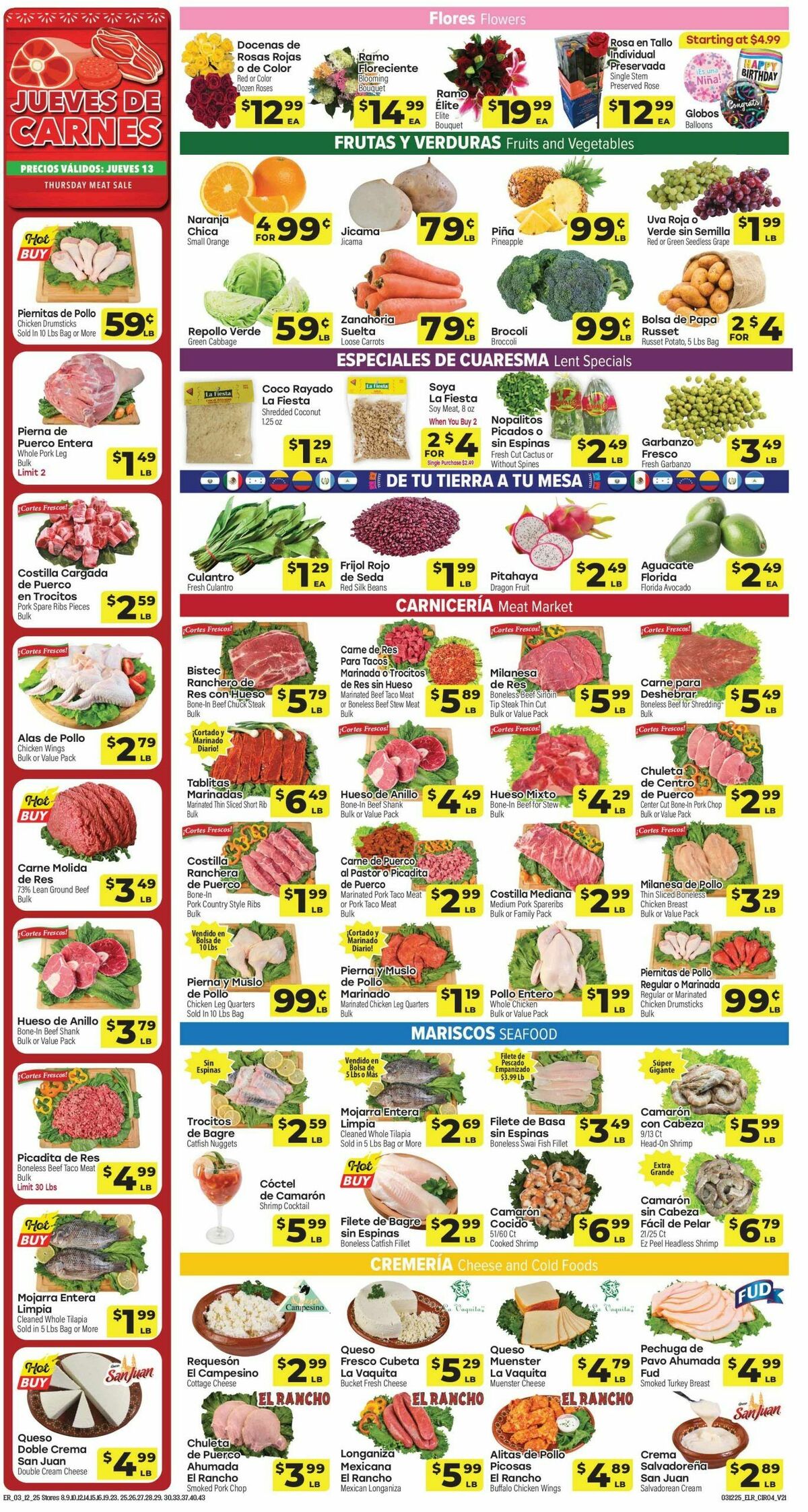 El Rancho Weekly Ad from March 12