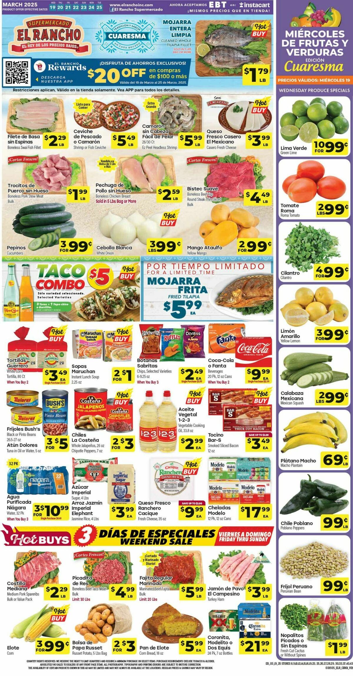El Rancho Weekly Ad from March 19