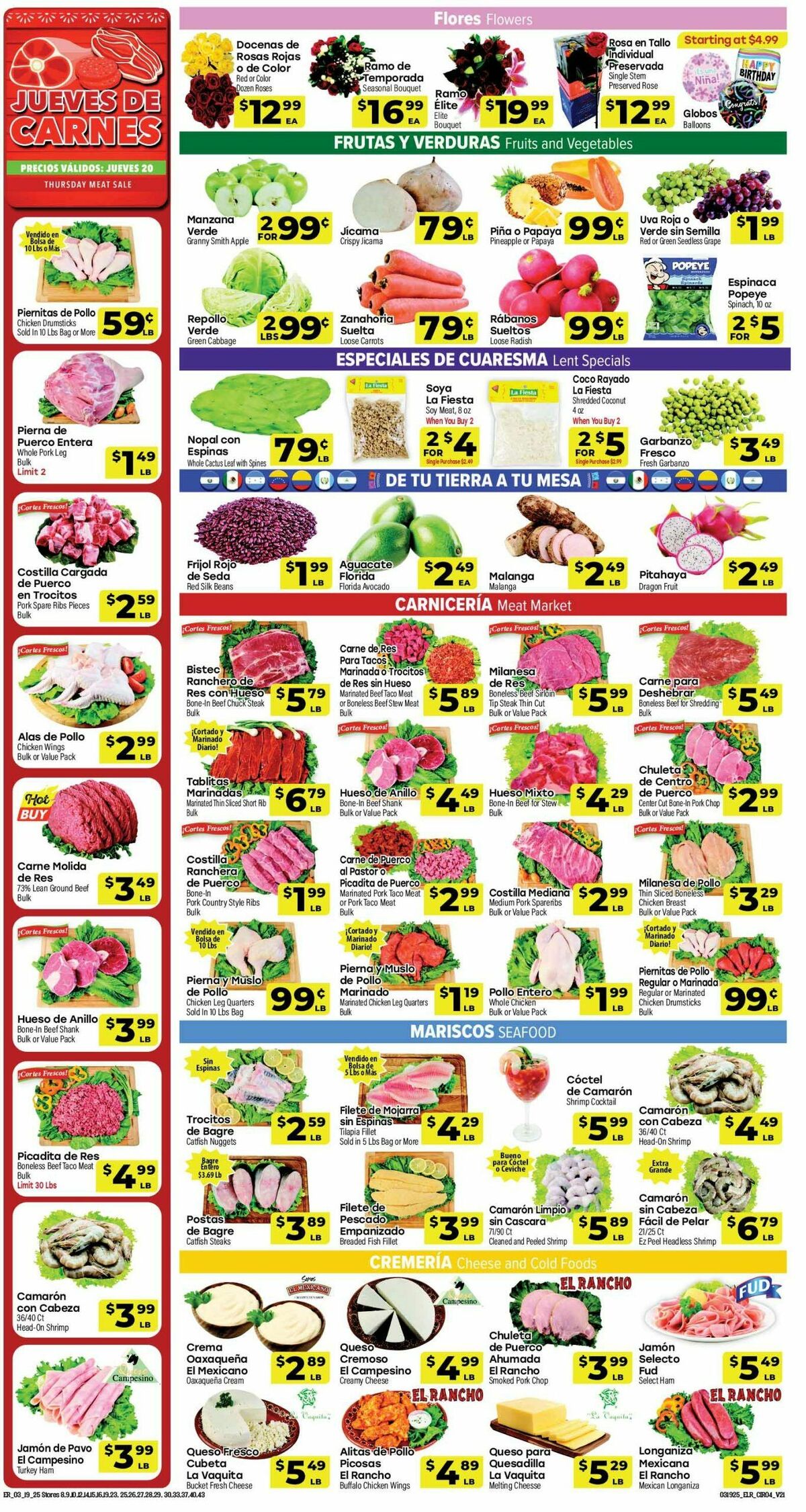 El Rancho Weekly Ad from March 19
