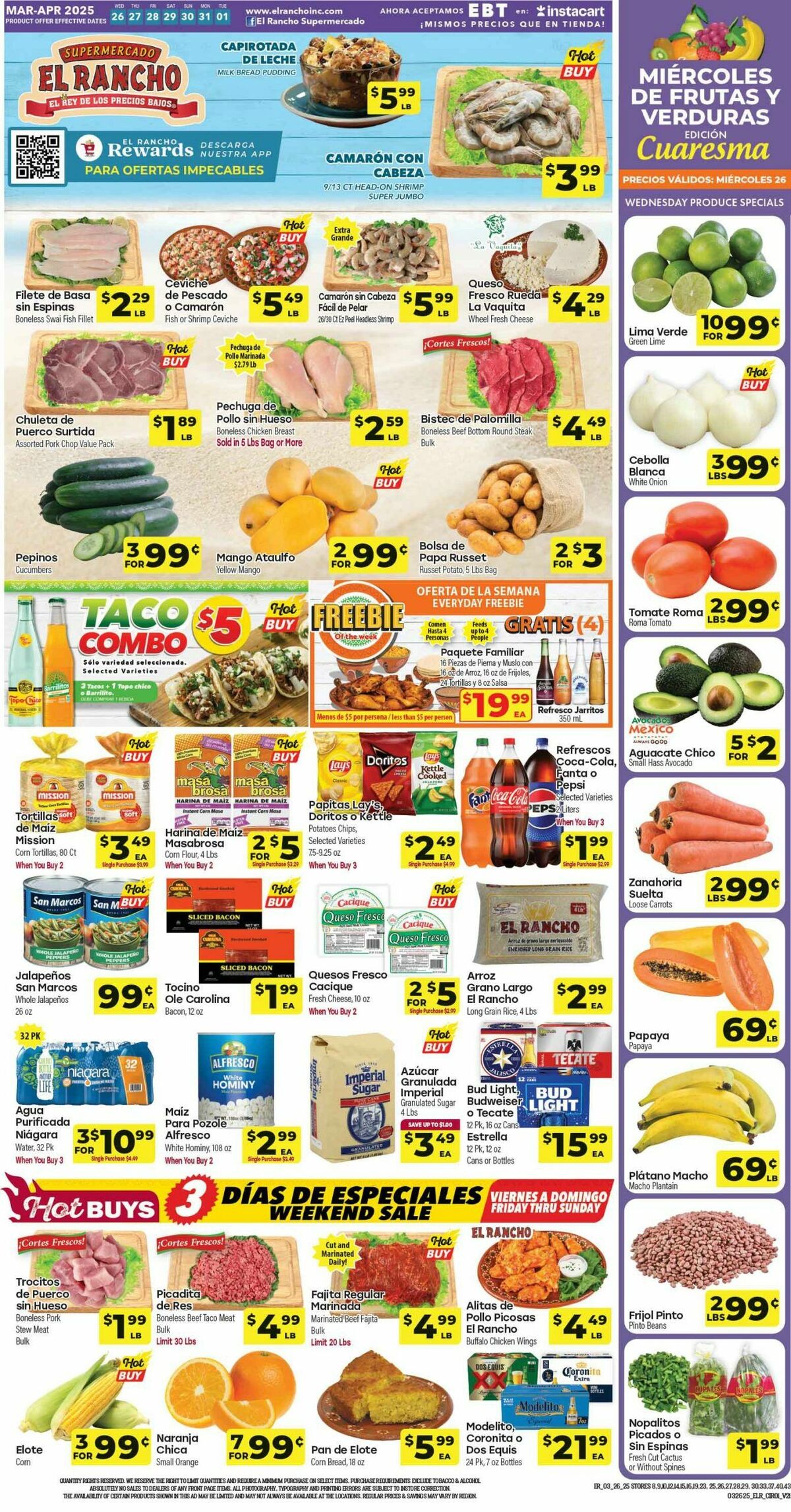 El Rancho Weekly Ad from March 26