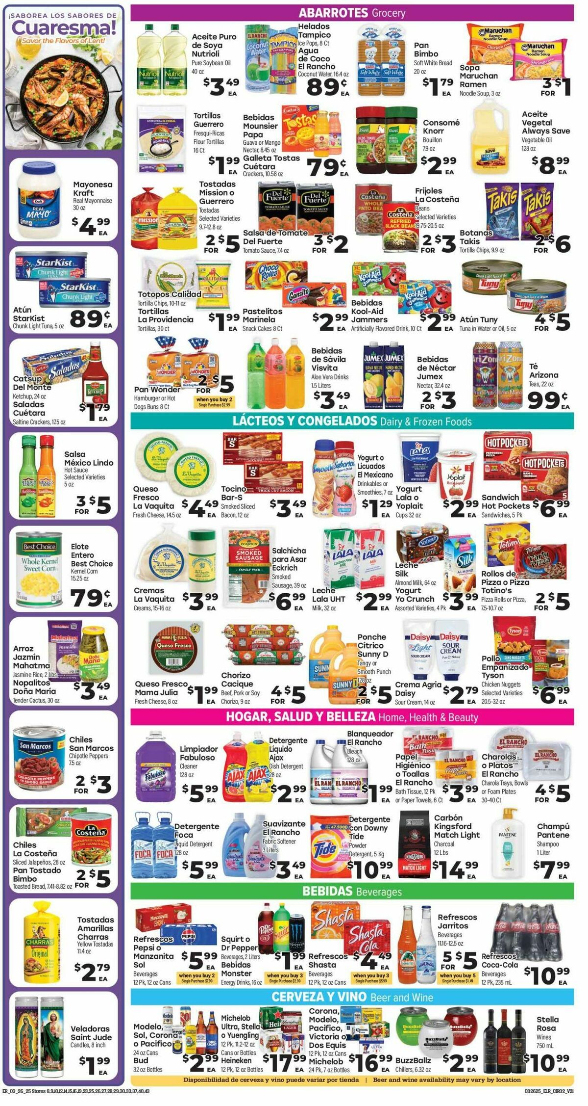 El Rancho Weekly Ad from March 26