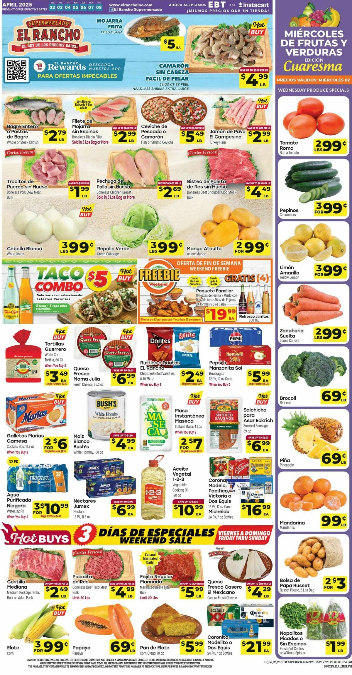 El Rancho Weekly Ad from April 2