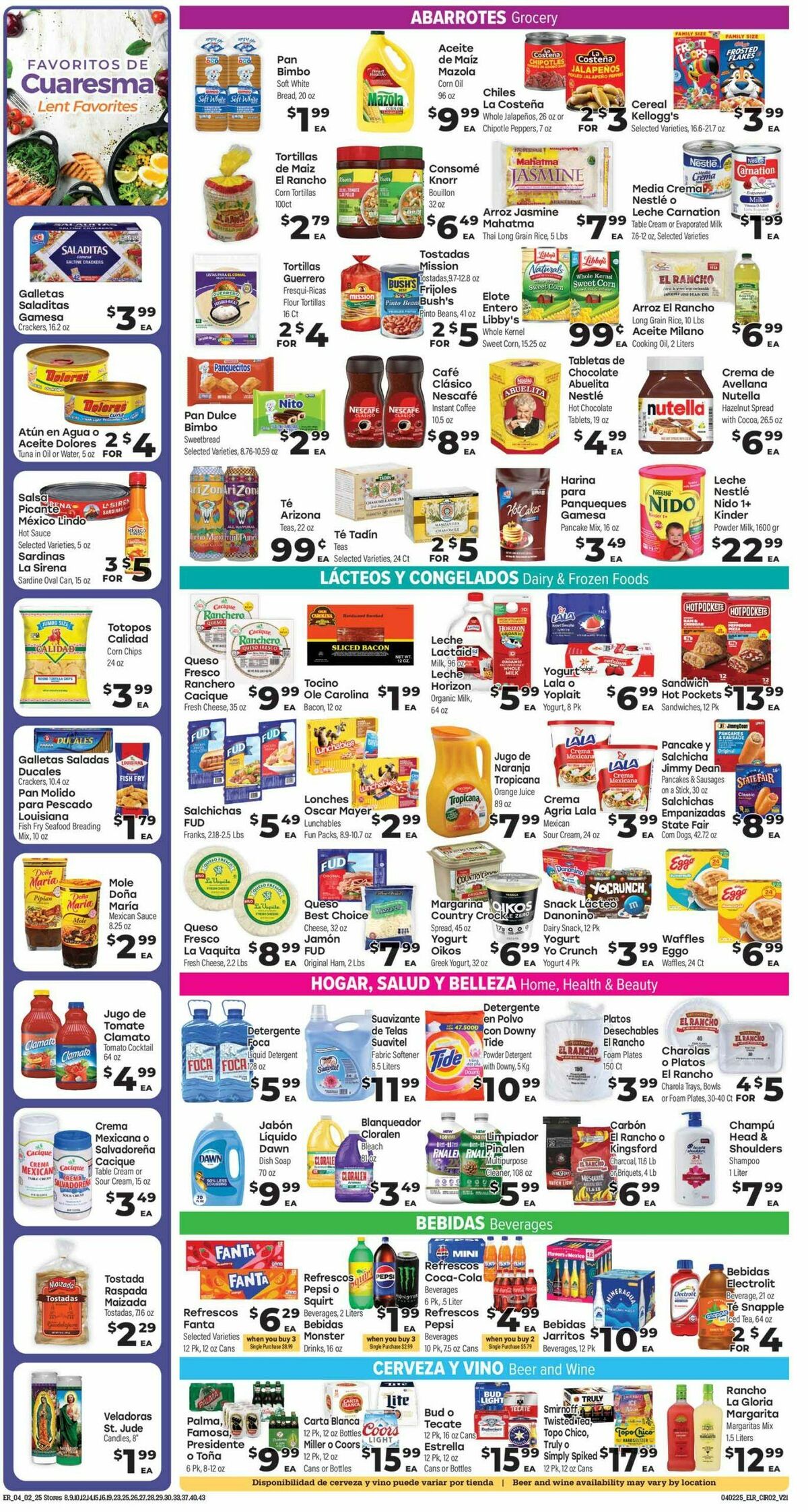 El Rancho Weekly Ad from April 2