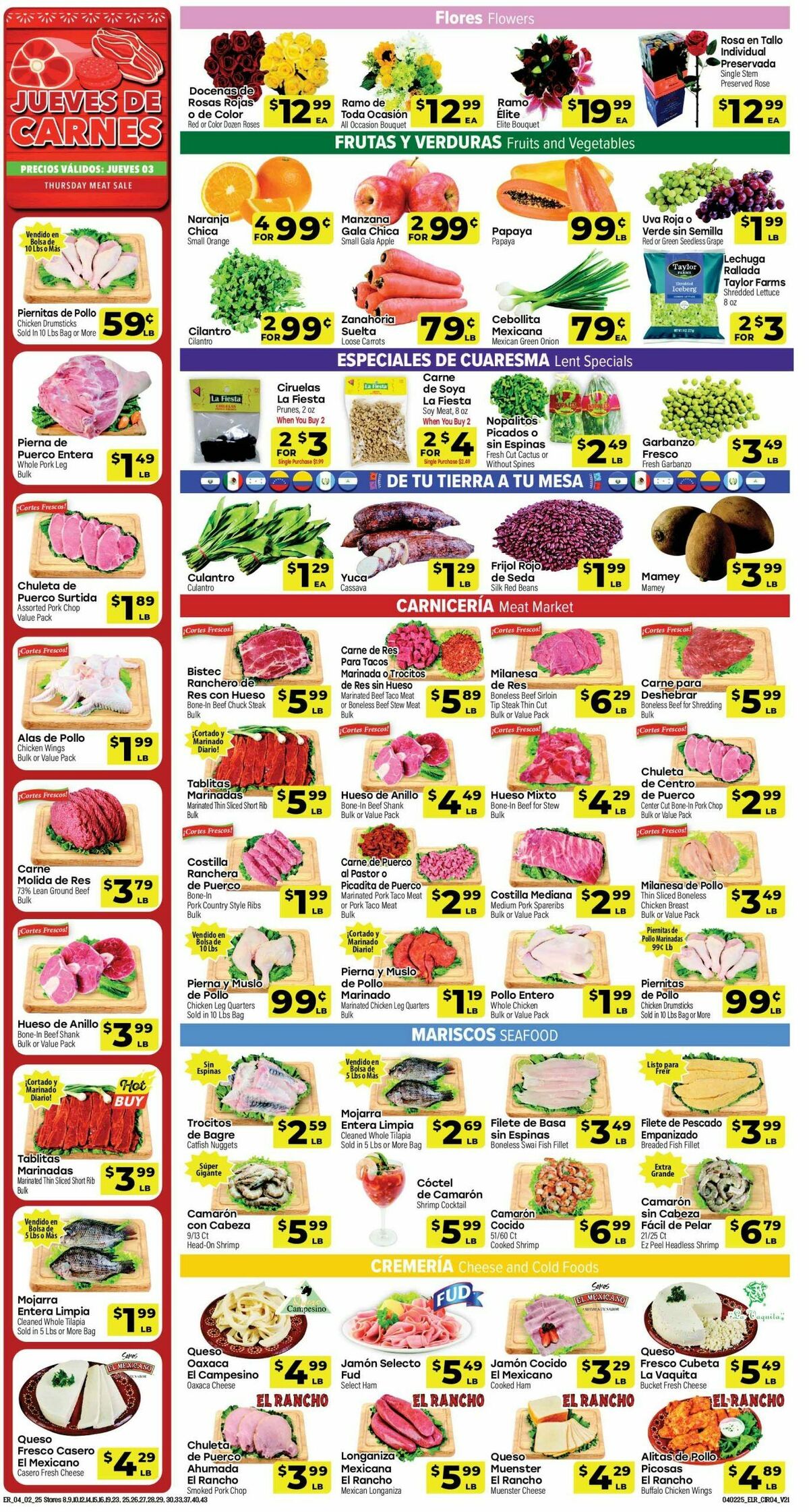 El Rancho Weekly Ad from April 2