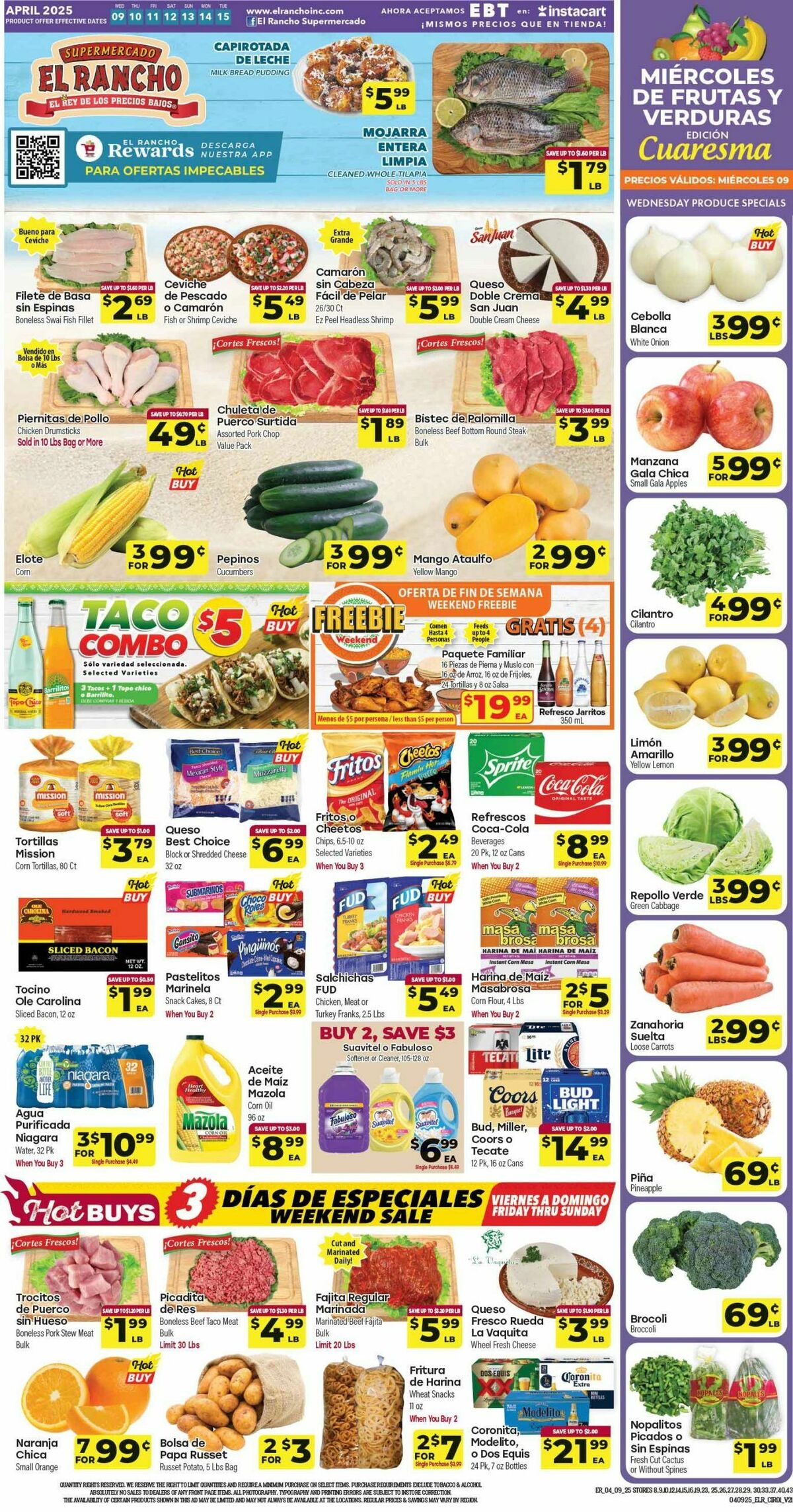 El Rancho Weekly Ad from April 9