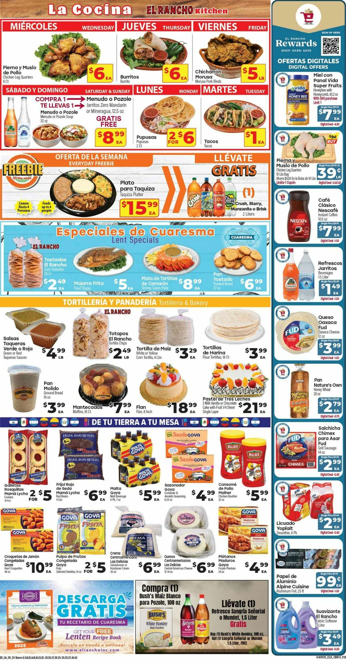 El Rancho Weekly Ad from April 9
