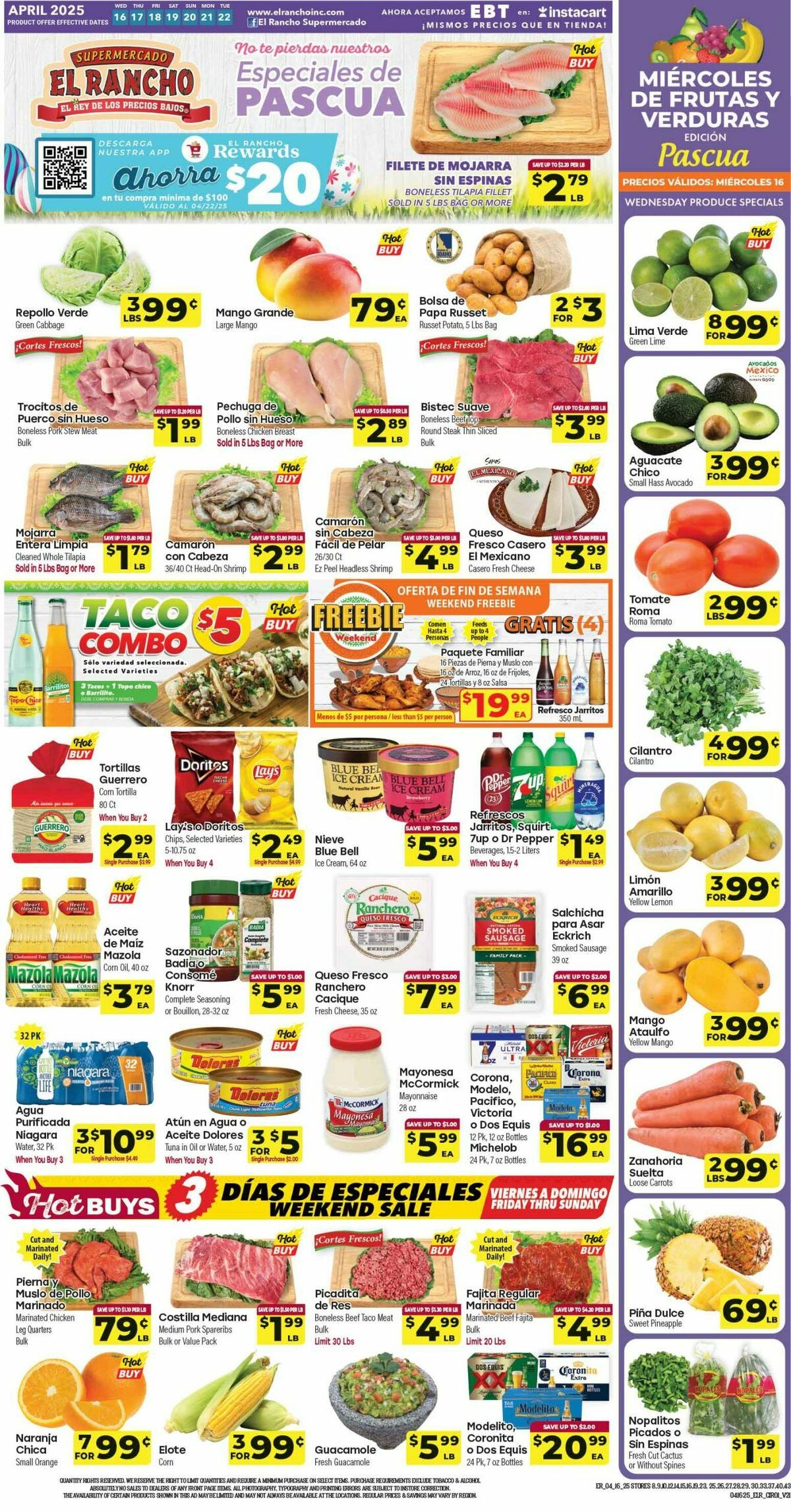 El Rancho Weekly Ad from April 16