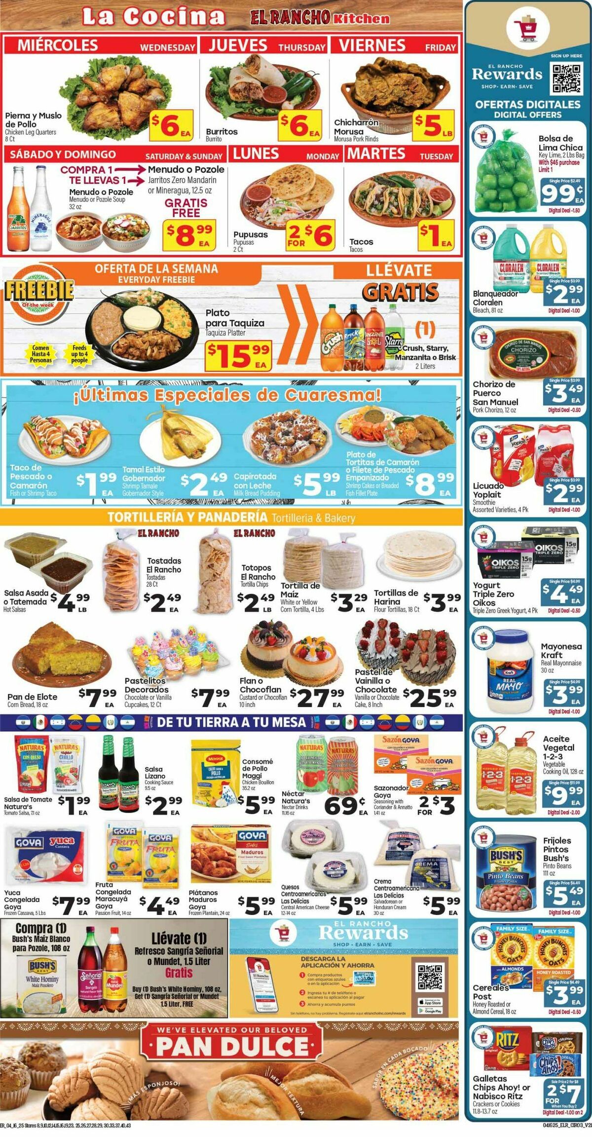 El Rancho Weekly Ad from April 16