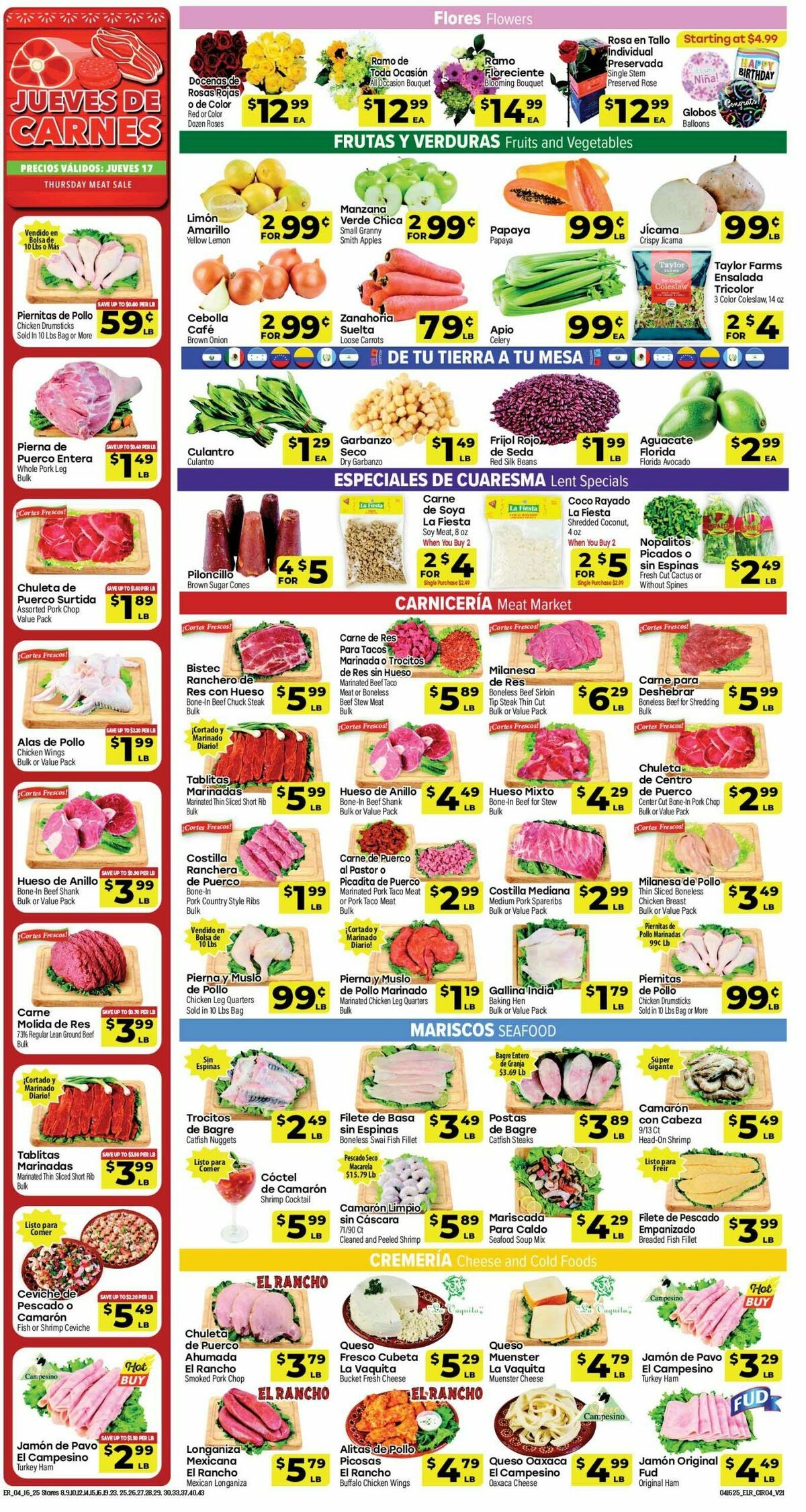 El Rancho Weekly Ad from April 16