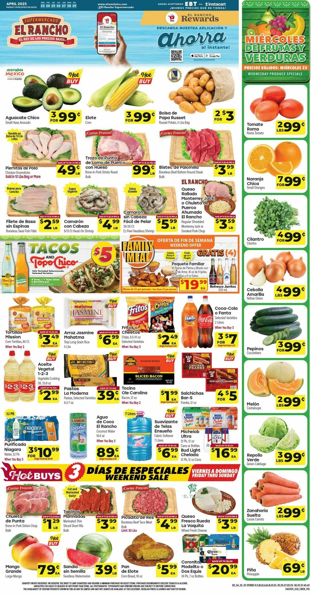 El Rancho Weekly Ad from April 23