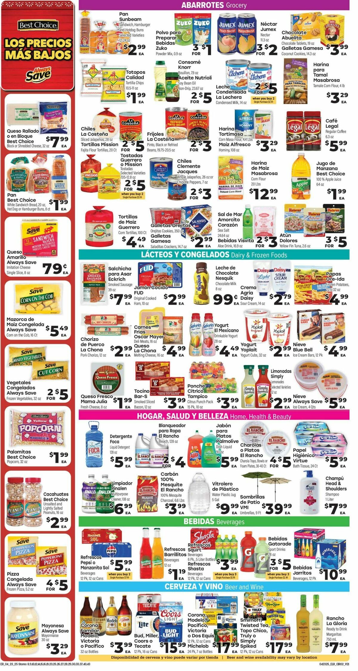 El Rancho Weekly Ad from April 23