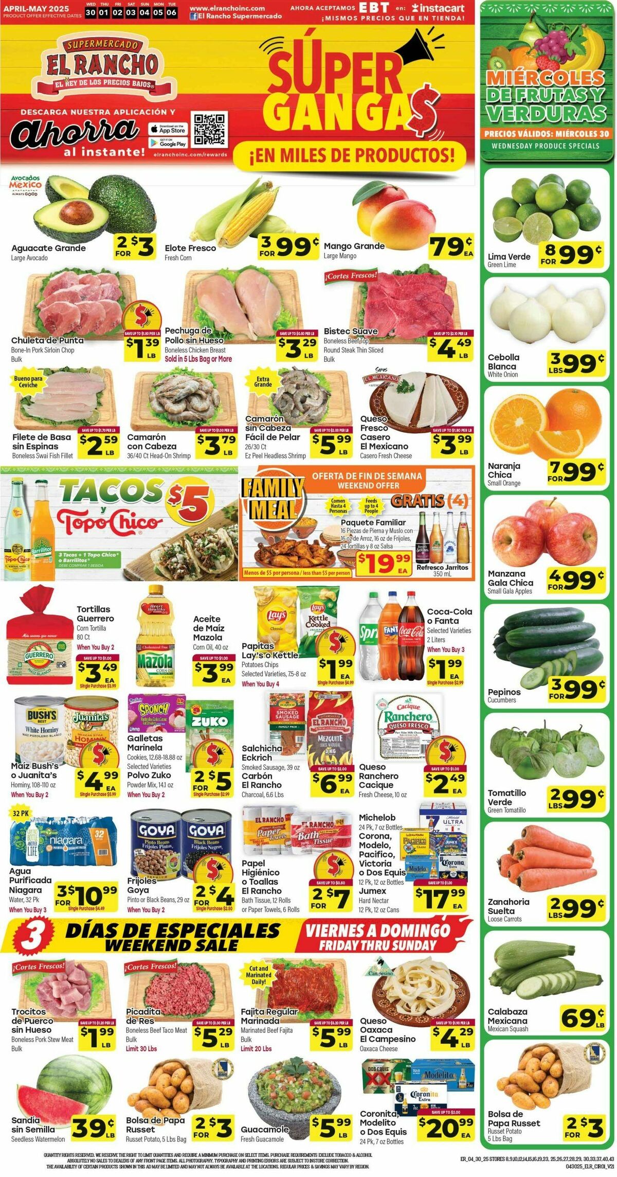 El Rancho Weekly Ad from April 30