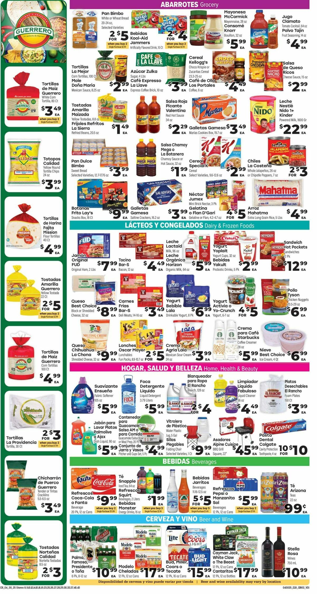 El Rancho Weekly Ad from April 30
