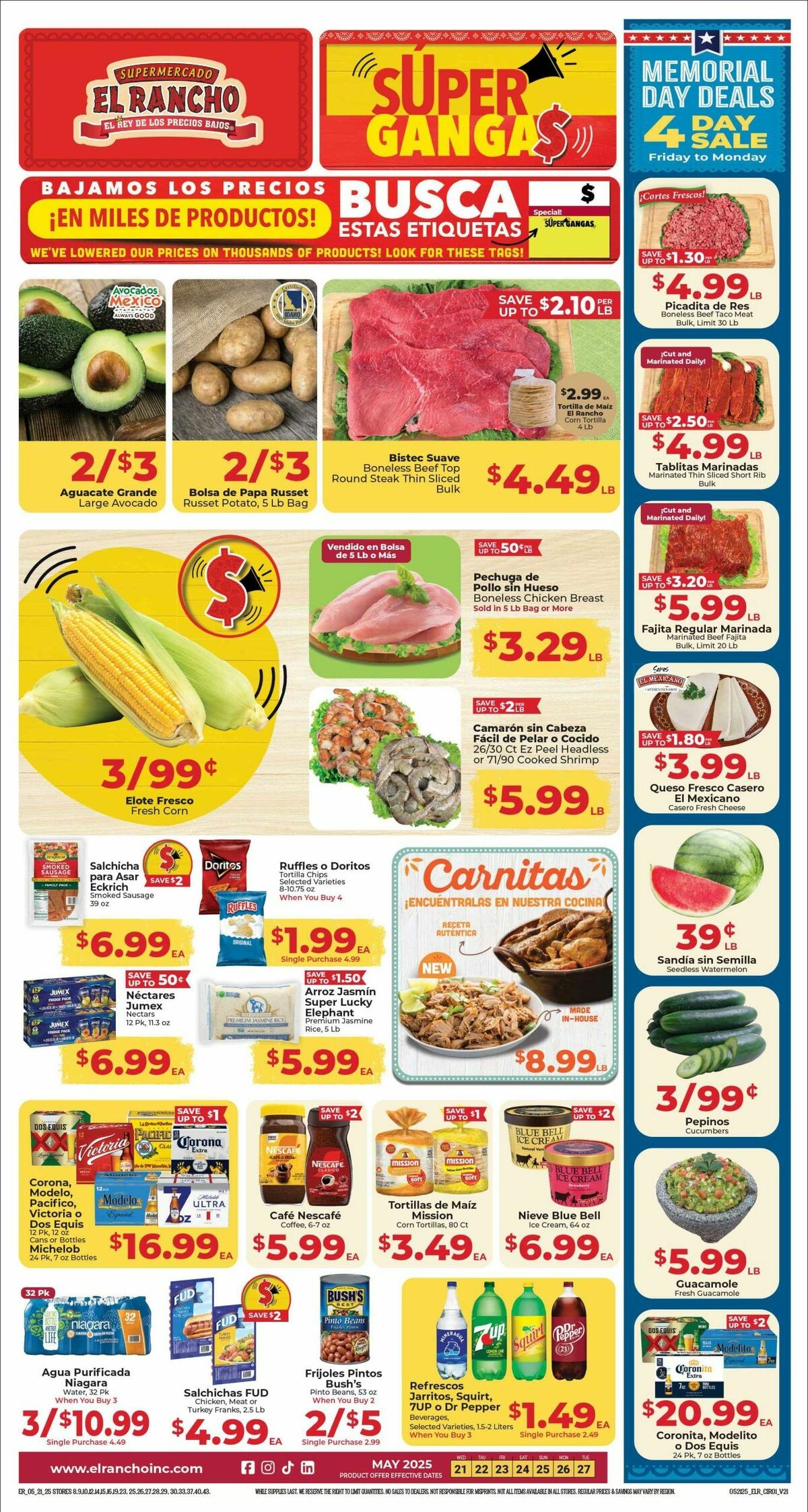 El Rancho Weekly Ad from May 21