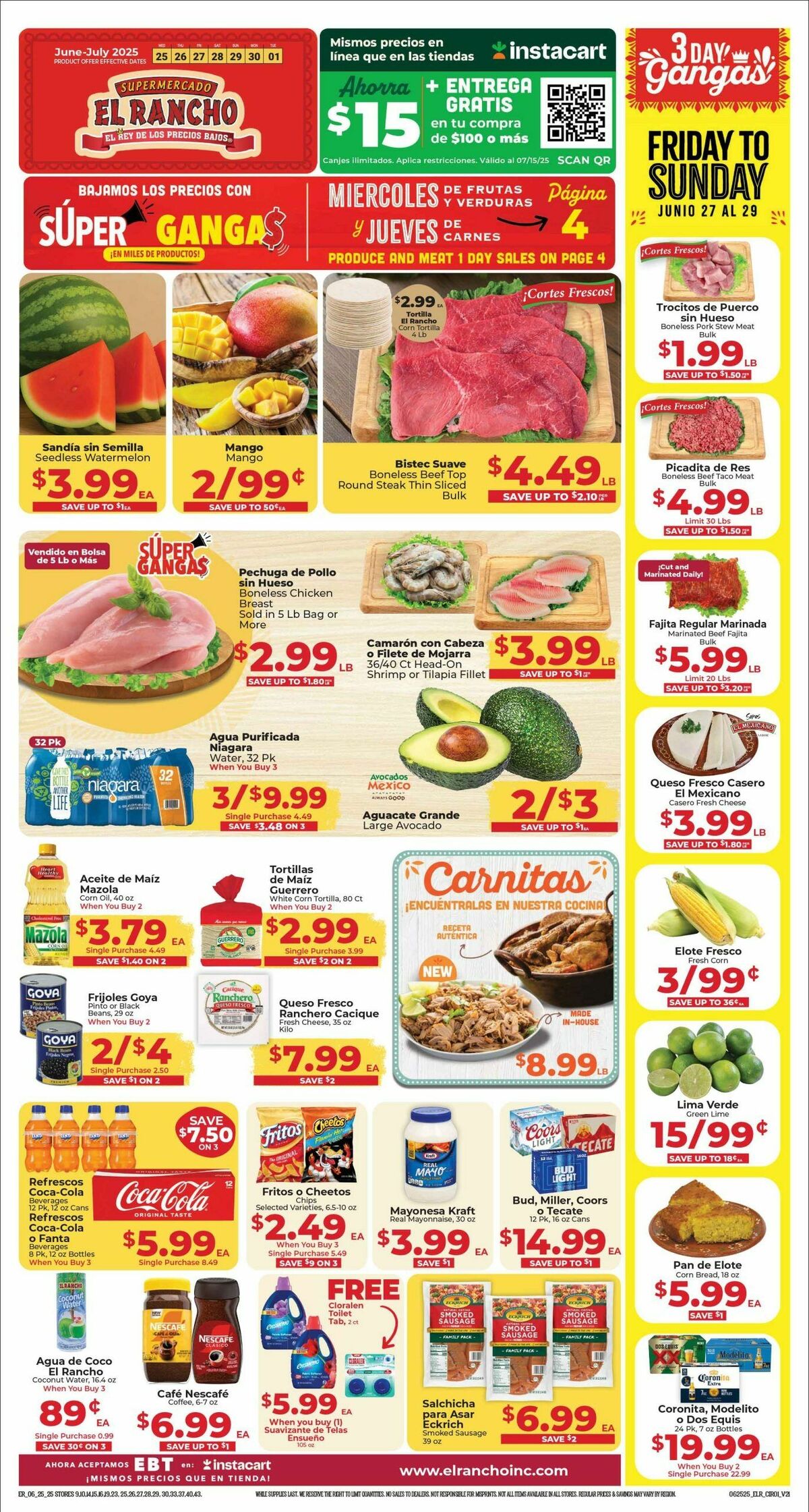 El Rancho Weekly Ad from June 25