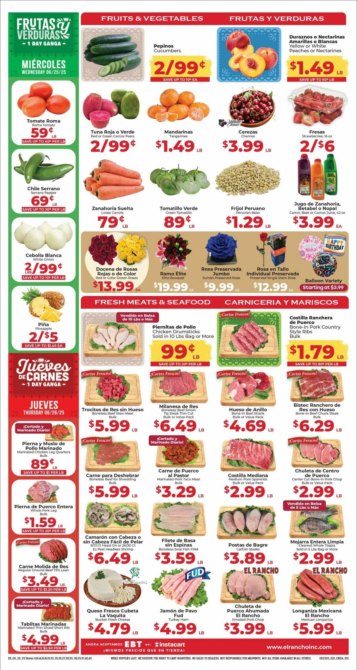 El Rancho Weekly Ad from June 25