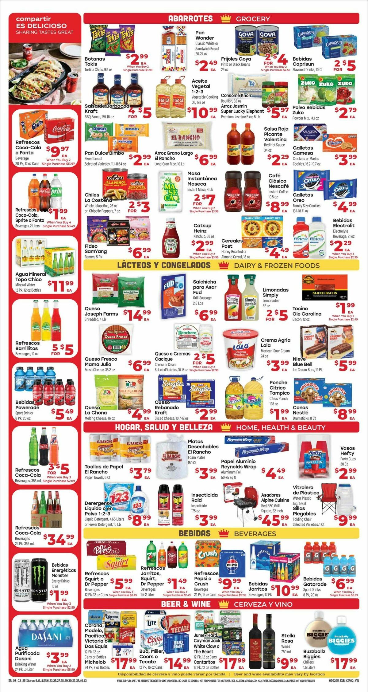 El Rancho Weekly Ad from July 2
