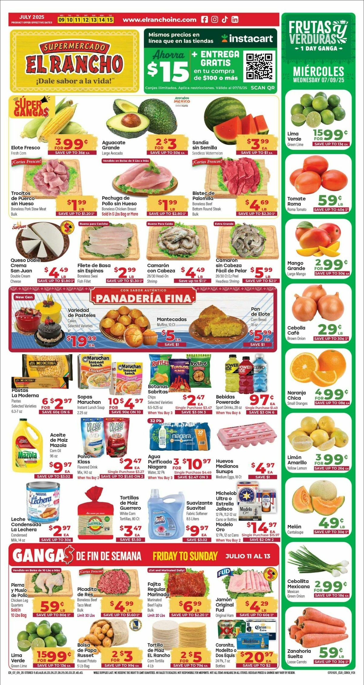 El Rancho Weekly Ad from July 9