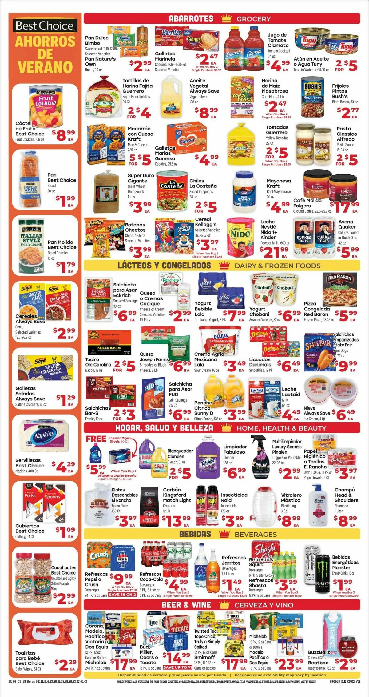 El Rancho Weekly Ad from July 9