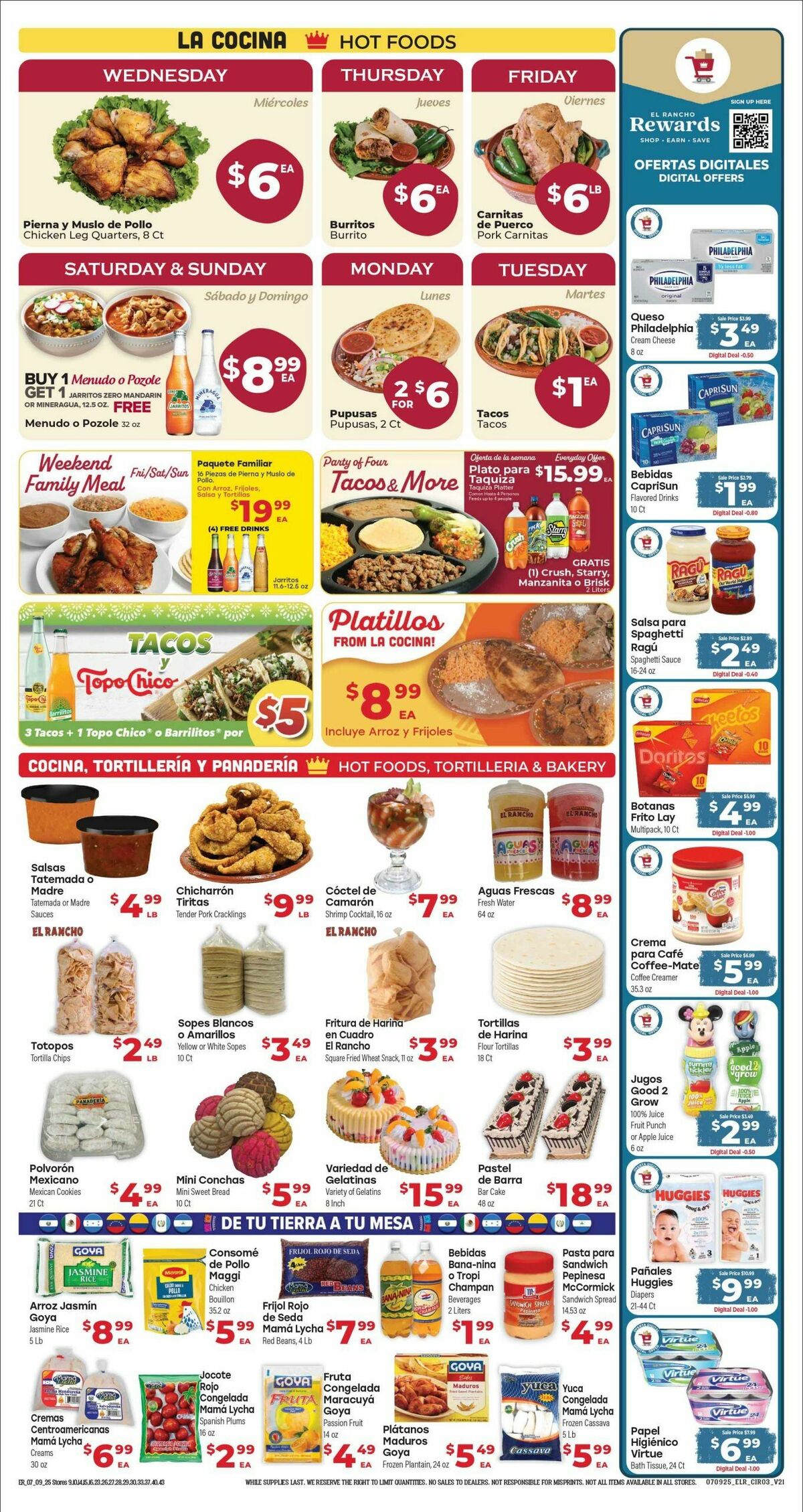 El Rancho Weekly Ad from July 9