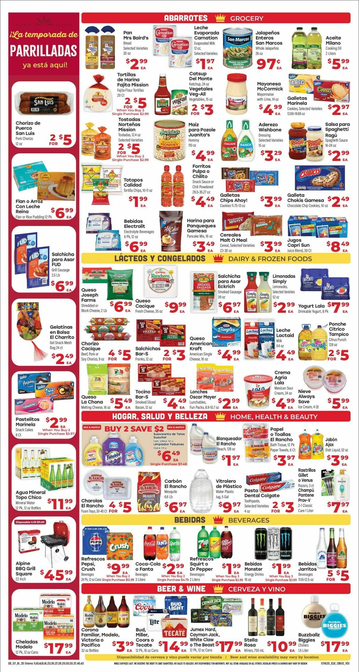 El Rancho Weekly Ad from July 16