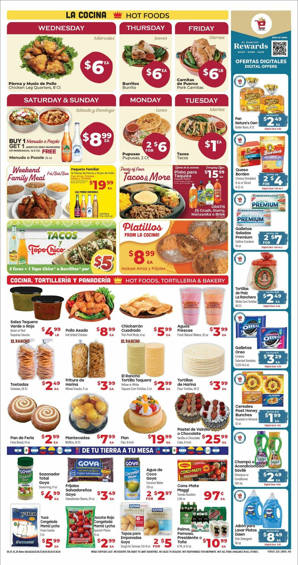 El Rancho Weekly Ad from July 16