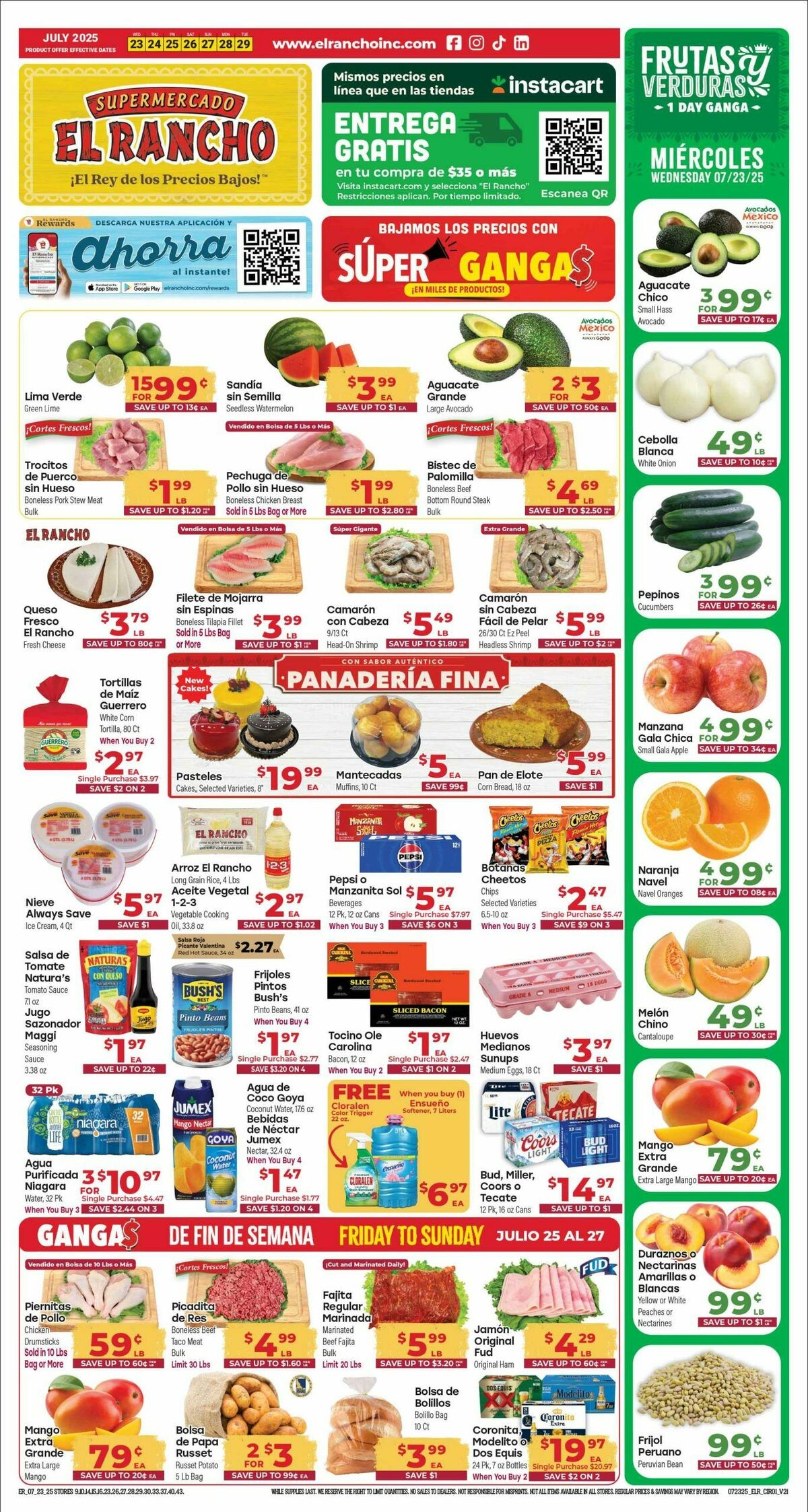 El Rancho Weekly Ad from July 23