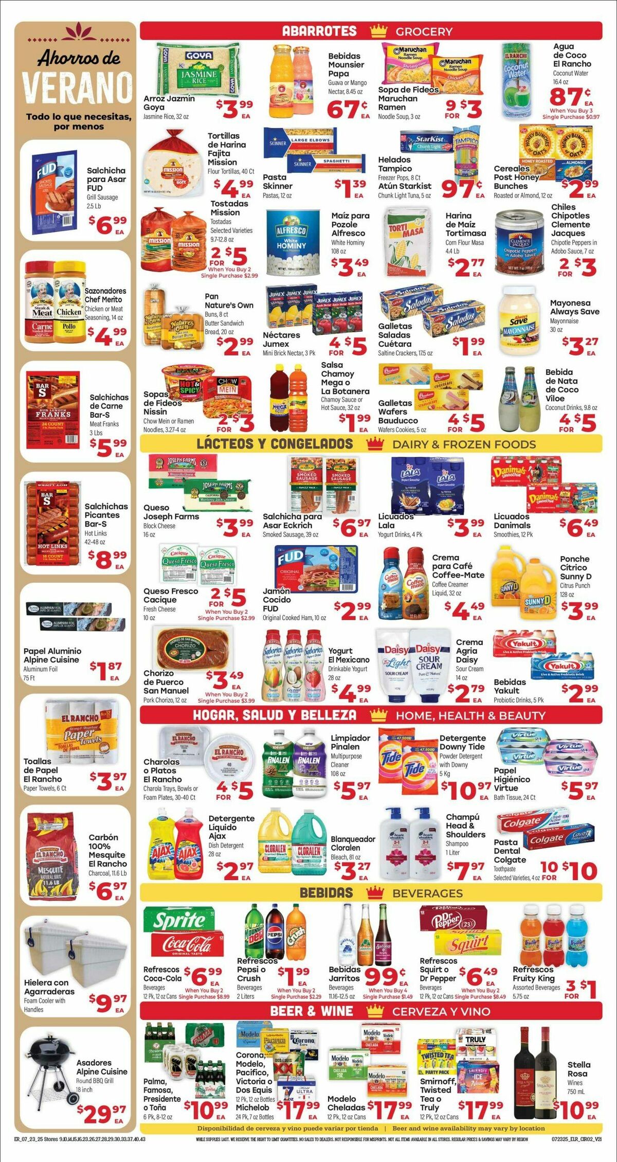 El Rancho Weekly Ad from July 23