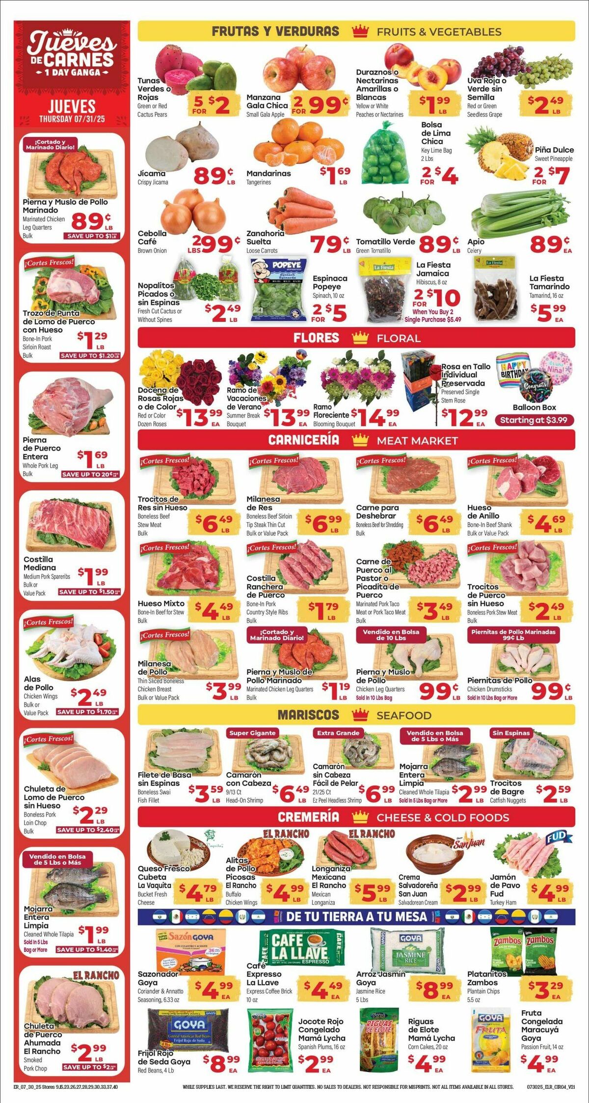 El Rancho Weekly Ad from July 30