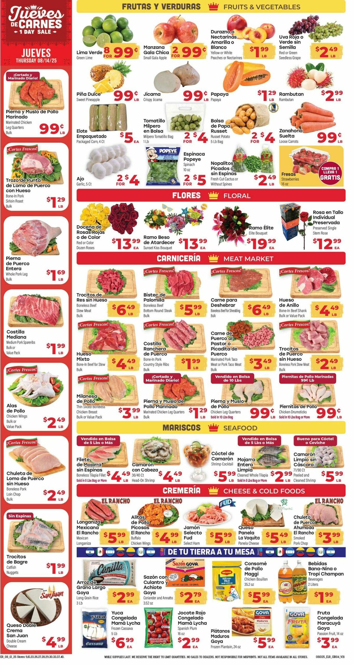 El Rancho Weekly Ad from August 13