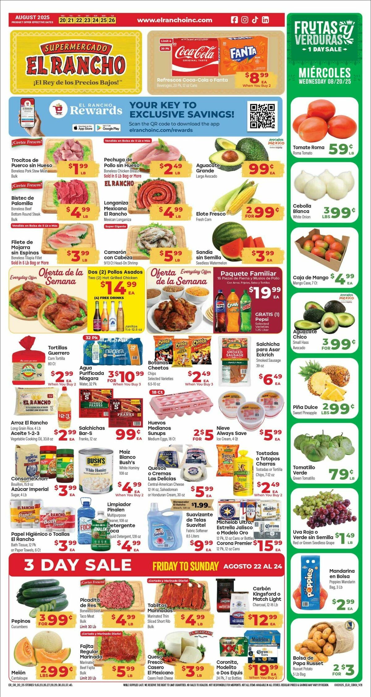 El Rancho Weekly Ad from August 20