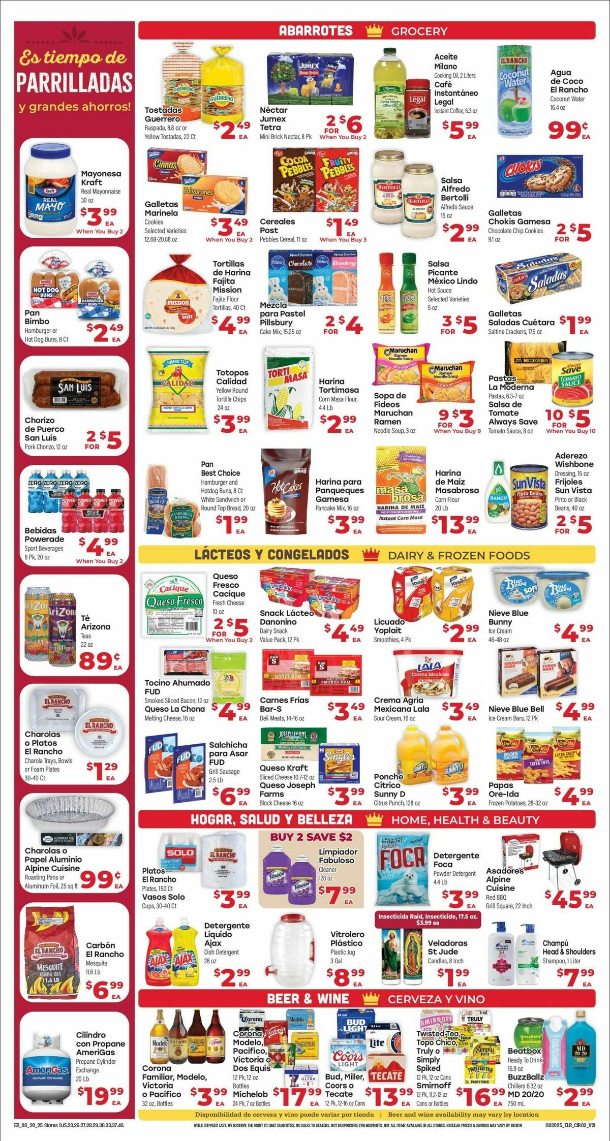 El Rancho Weekly Ad from August 20