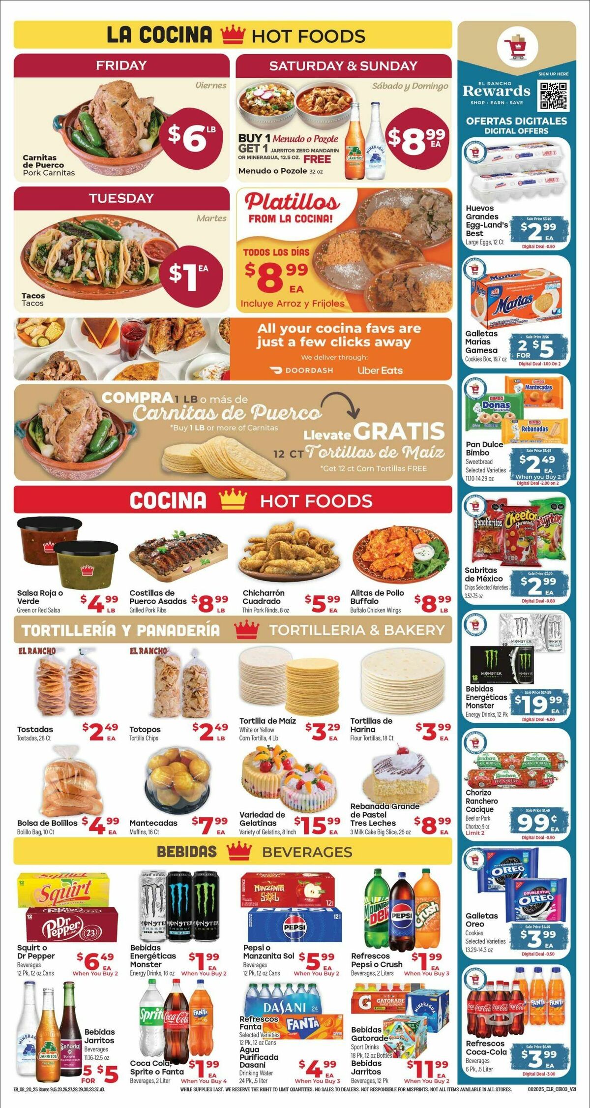 El Rancho Weekly Ad from August 20