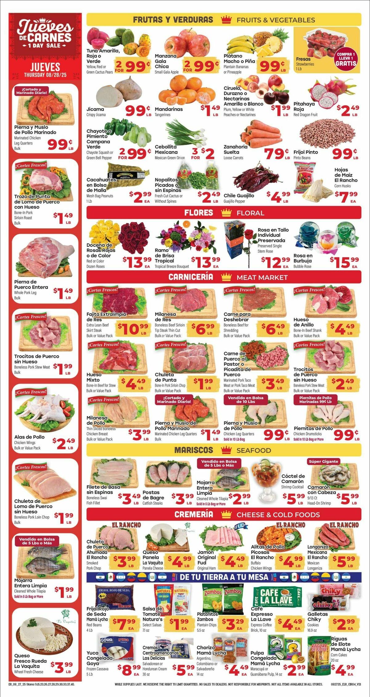 El Rancho Weekly Ad from August 27