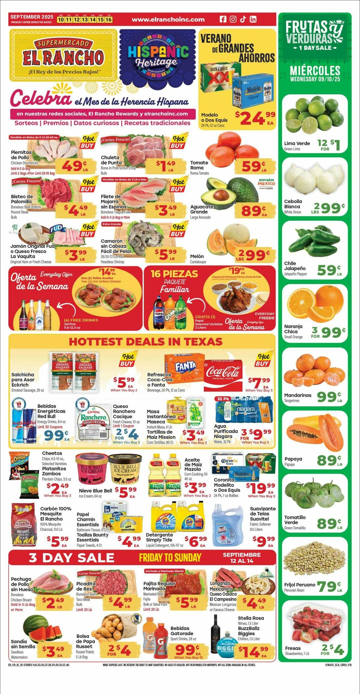 El Rancho Weekly Ad from September 10