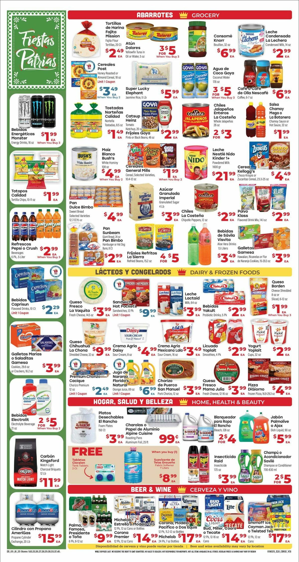 El Rancho Weekly Ad from September 10