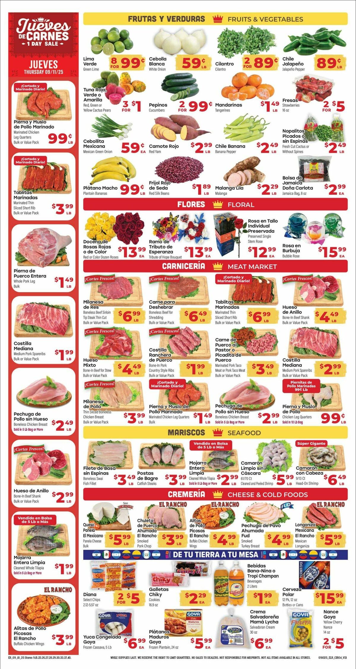 El Rancho Weekly Ad from September 10