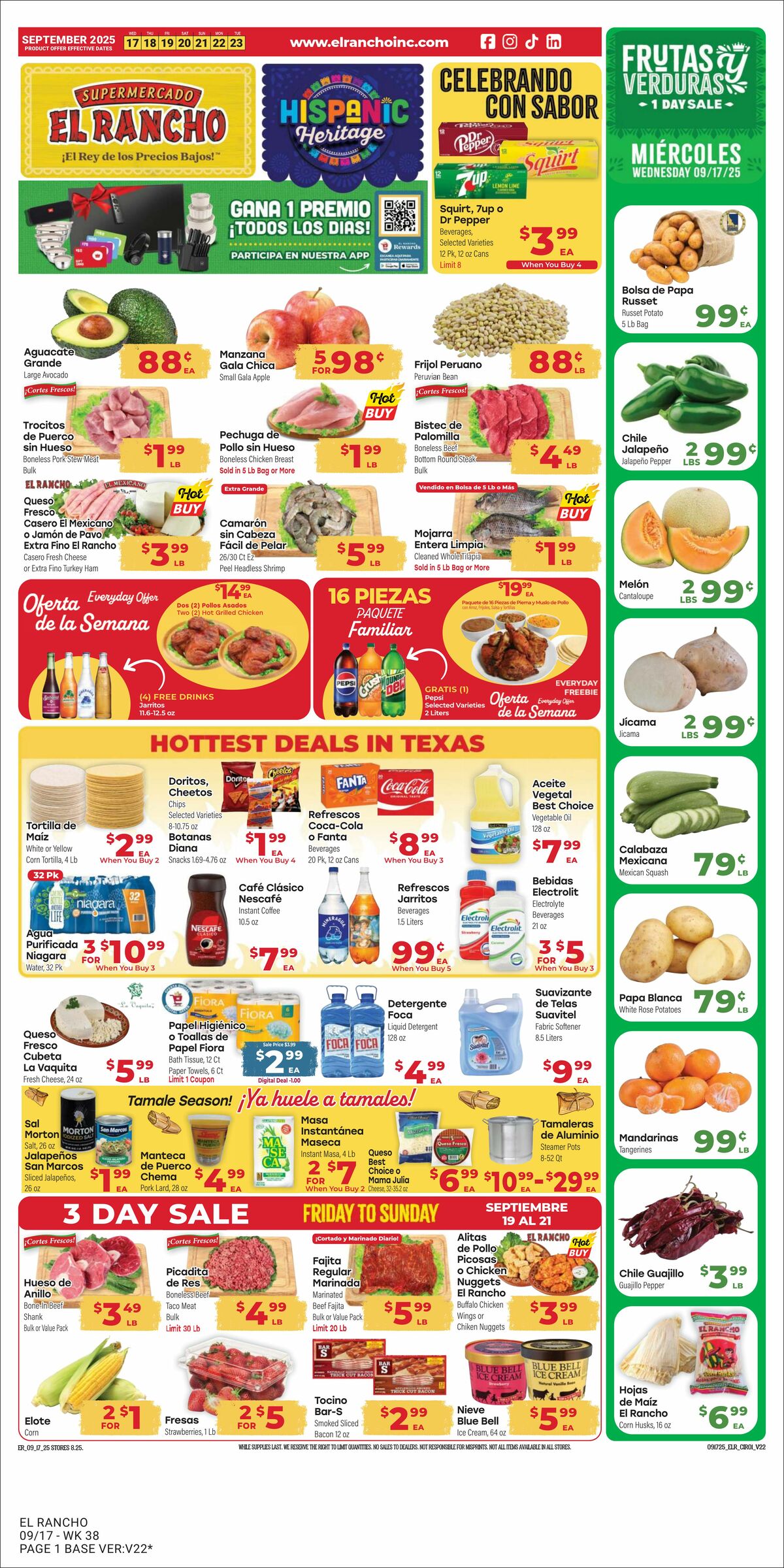 El Rancho Weekly Ad from September 17