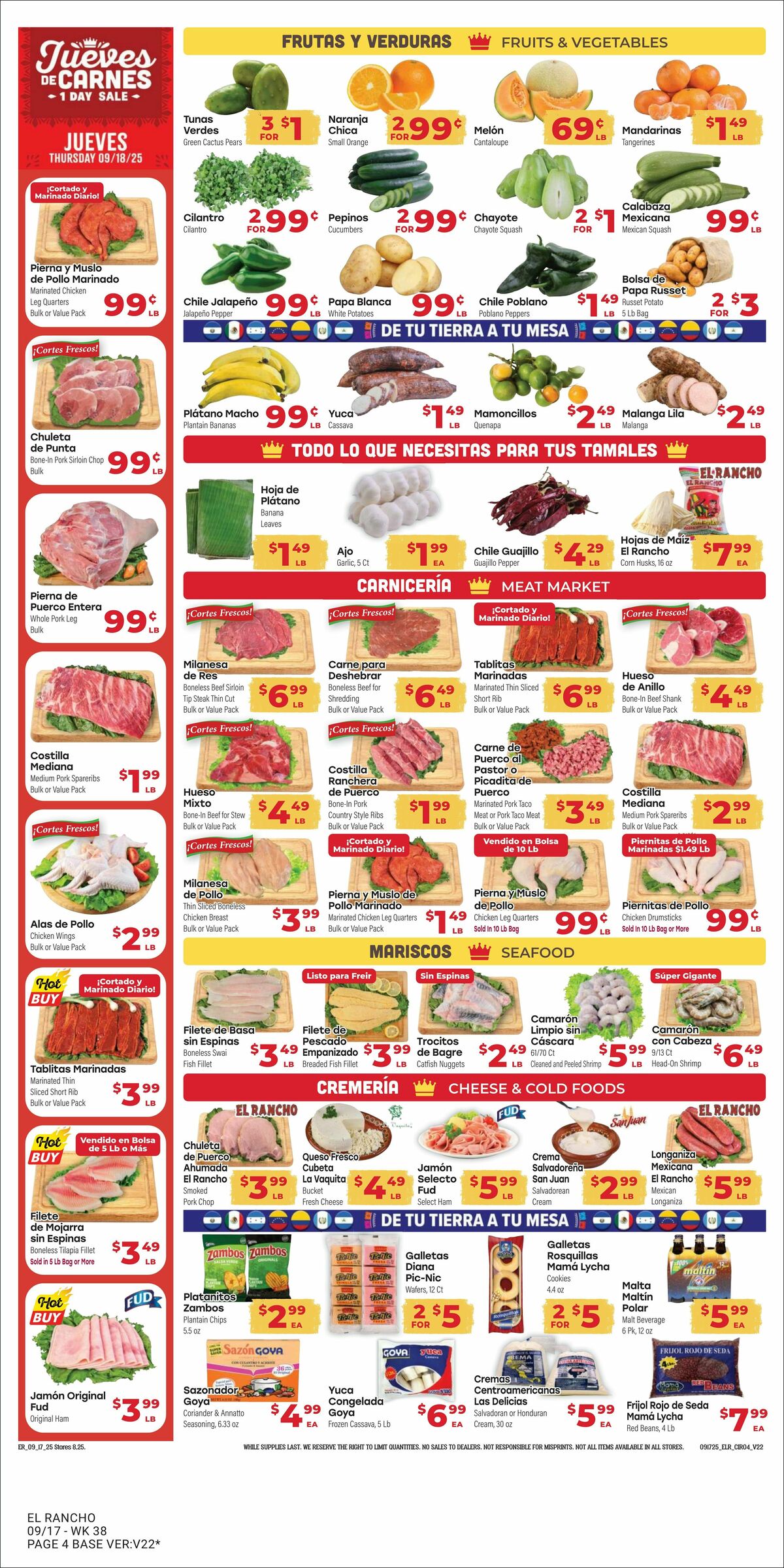 El Rancho Weekly Ad from September 17
