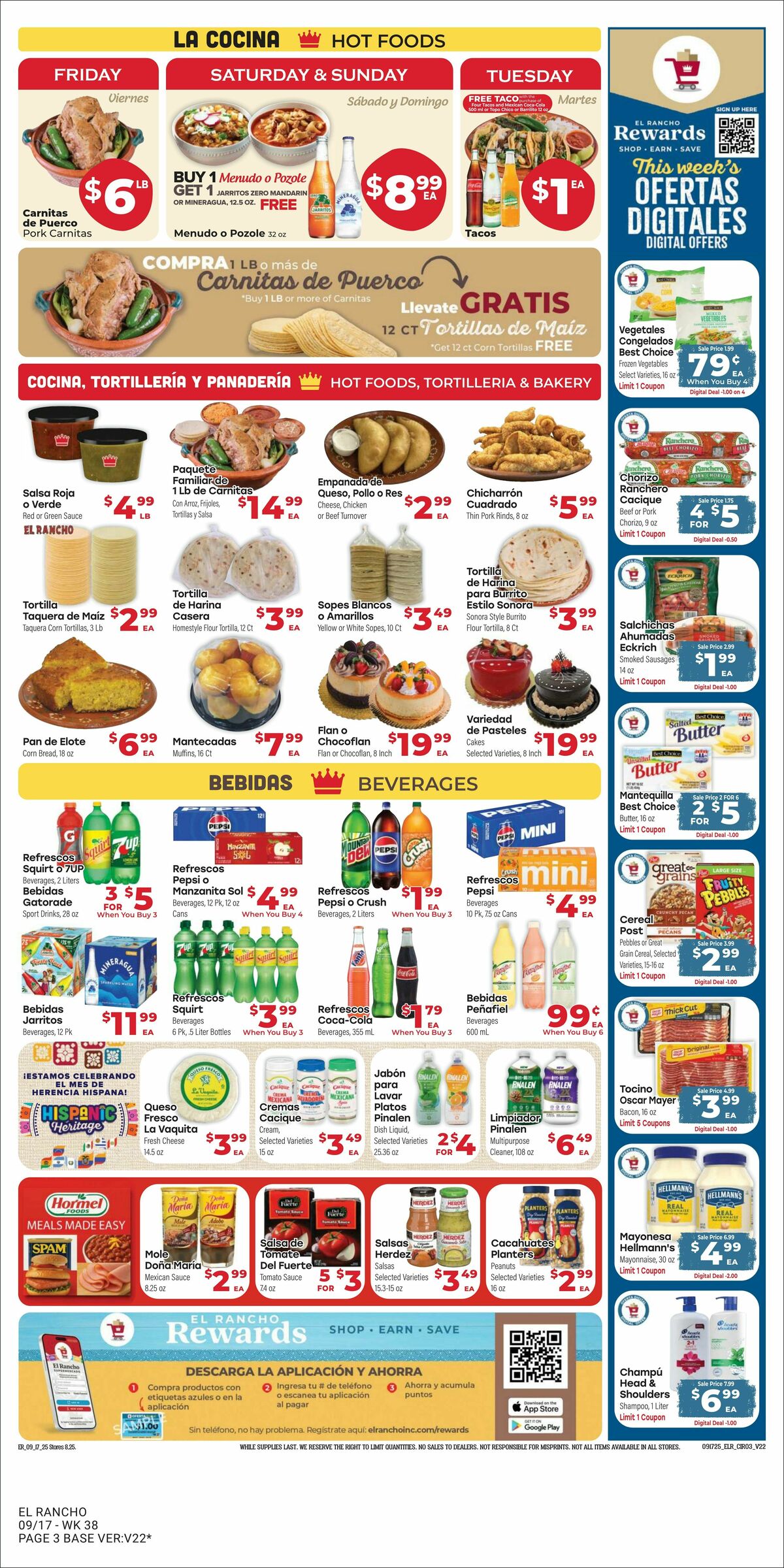 El Rancho Weekly Ad from September 24