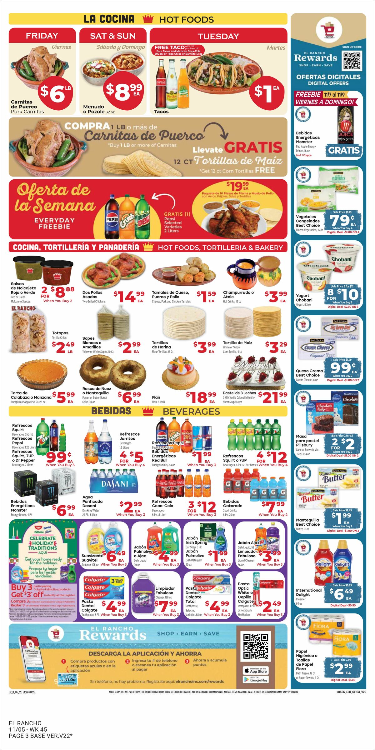 El Rancho Weekly Ad from November 5