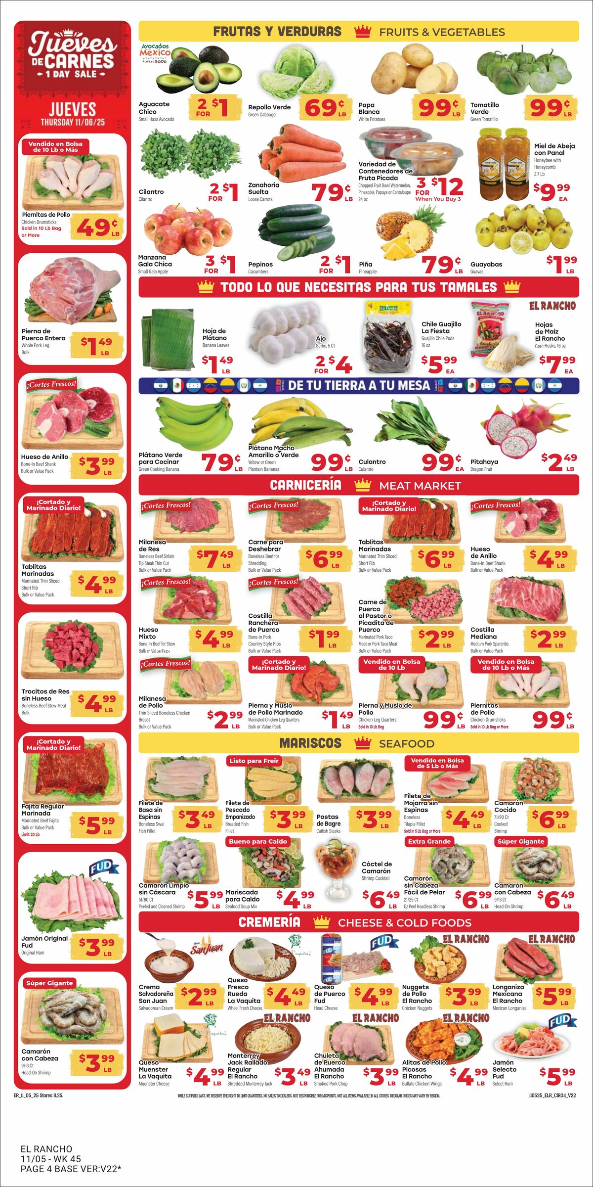 El Rancho Weekly Ad from November 5