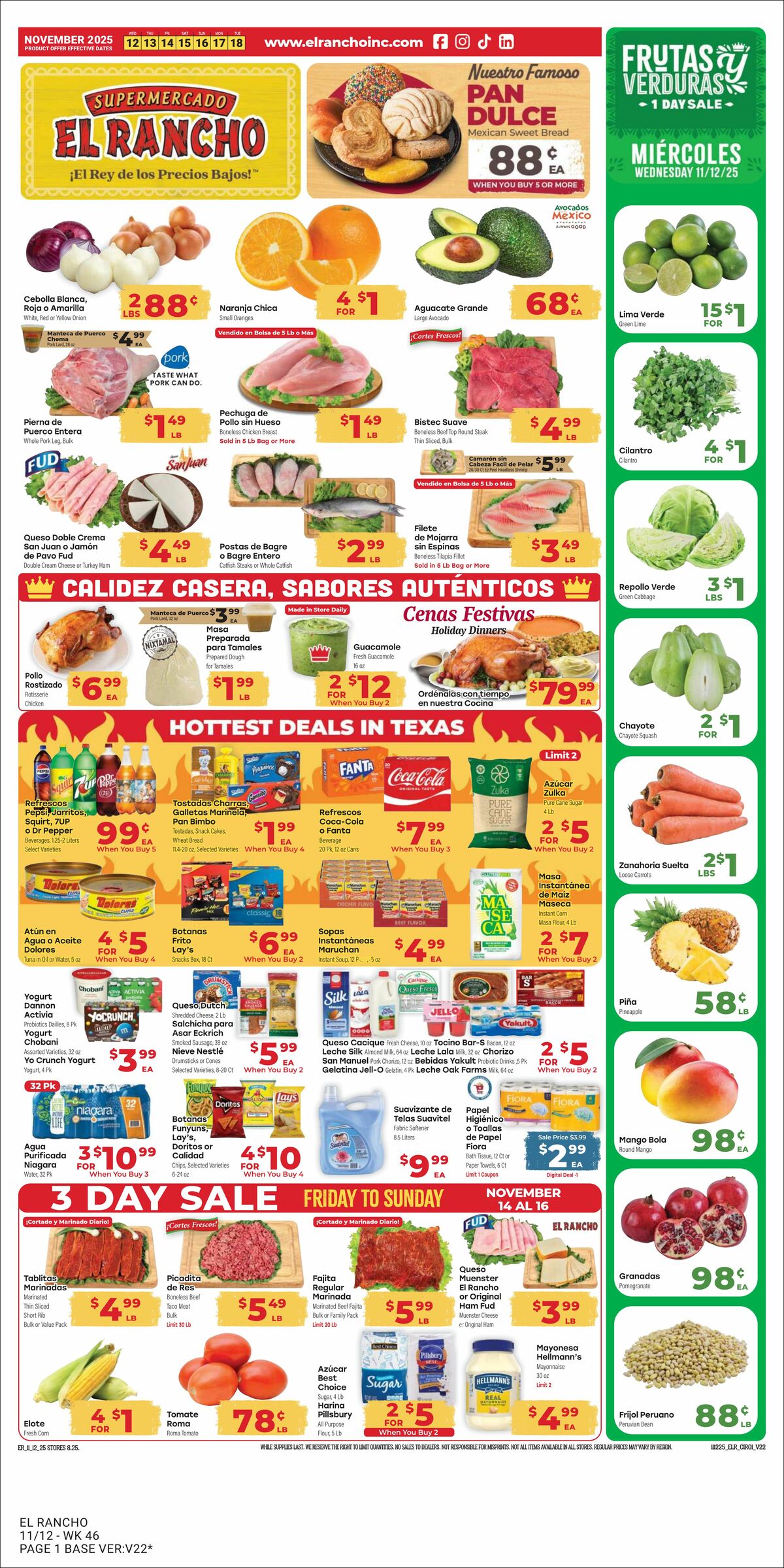 El Rancho Weekly Ad from November 12