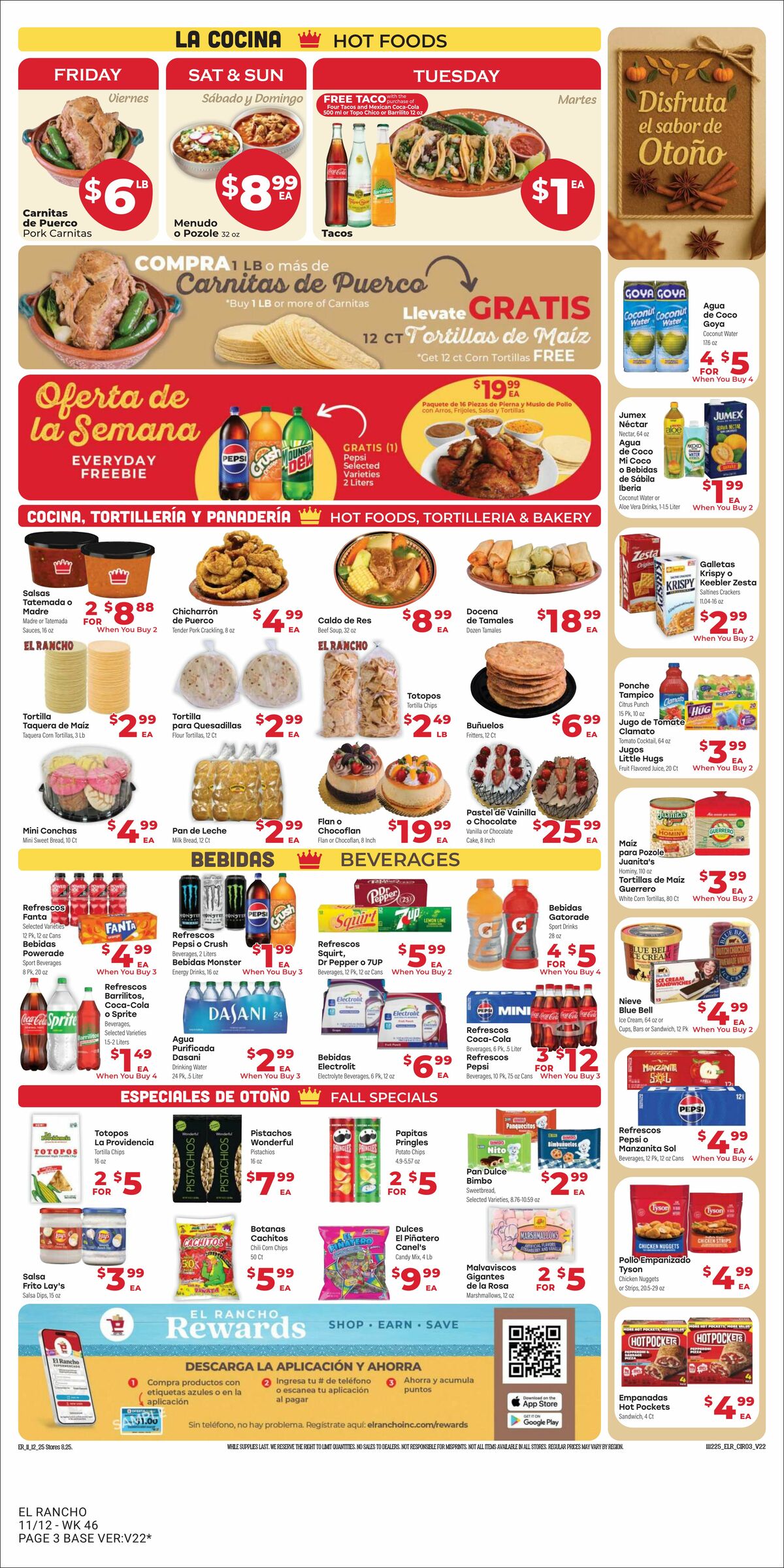 El Rancho Weekly Ad from November 12