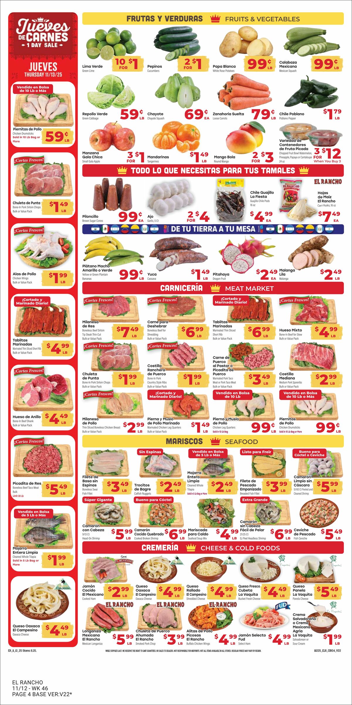 El Rancho Weekly Ad from November 12