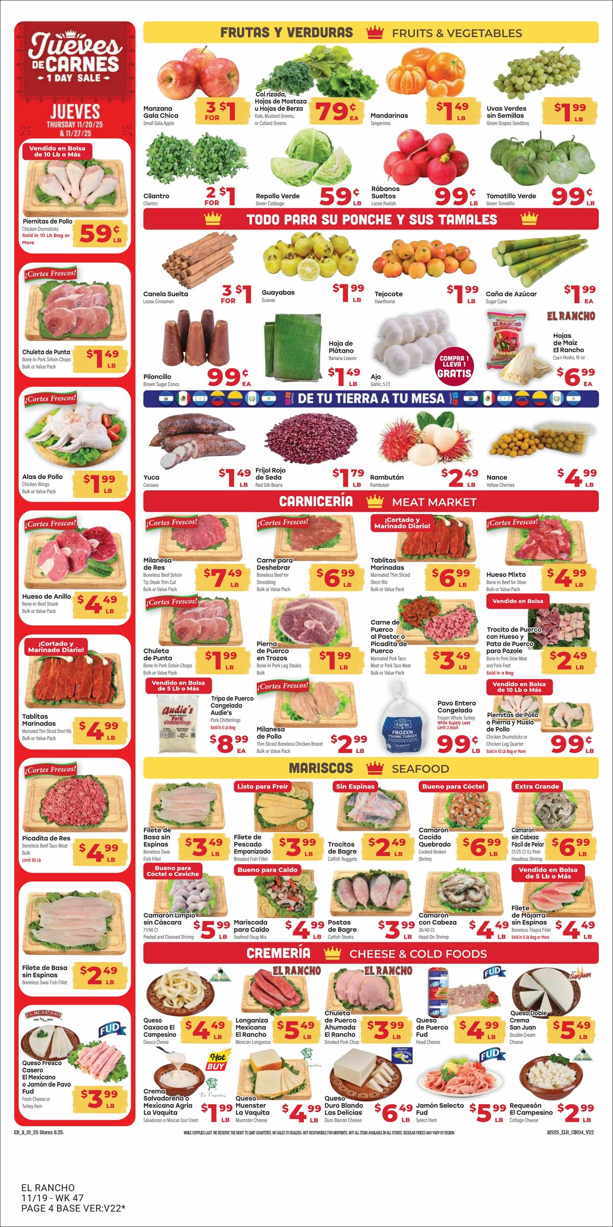 El Rancho Weekly Ad from November 19