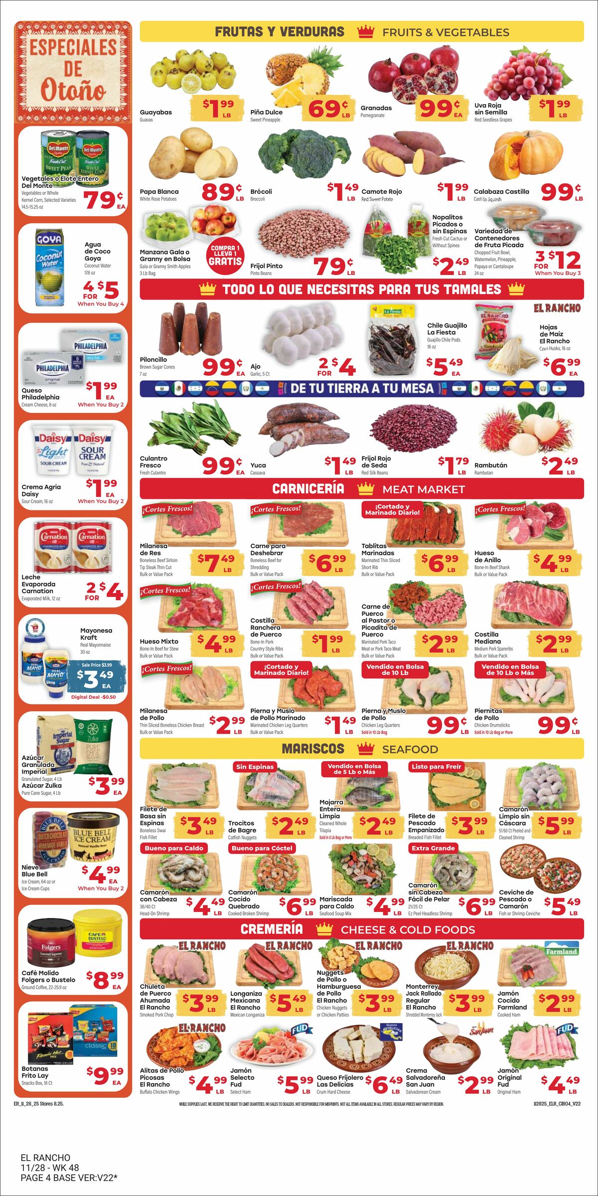 El Rancho Weekly Ad from November 28