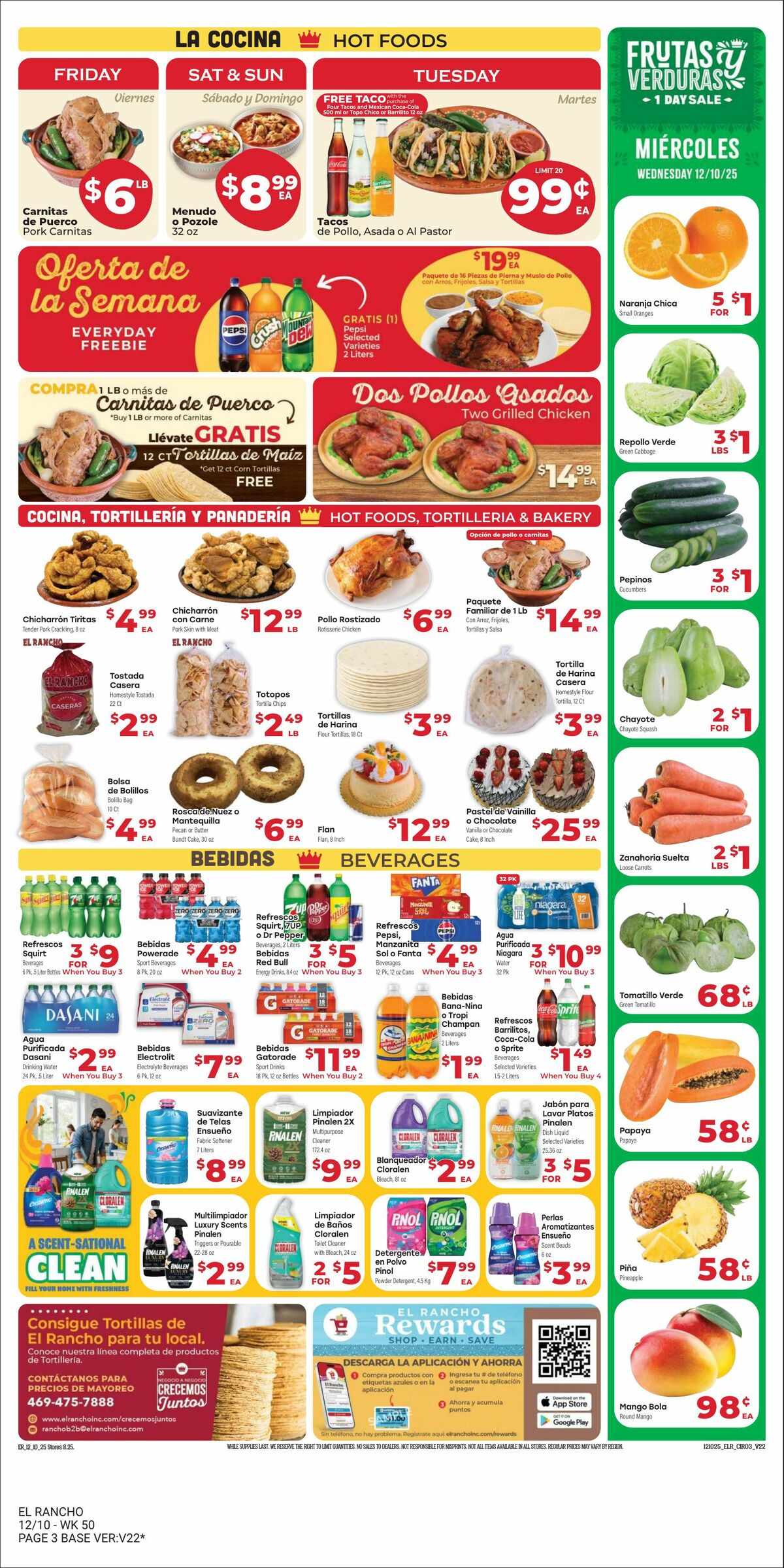 El Rancho Weekly Ad from December 10