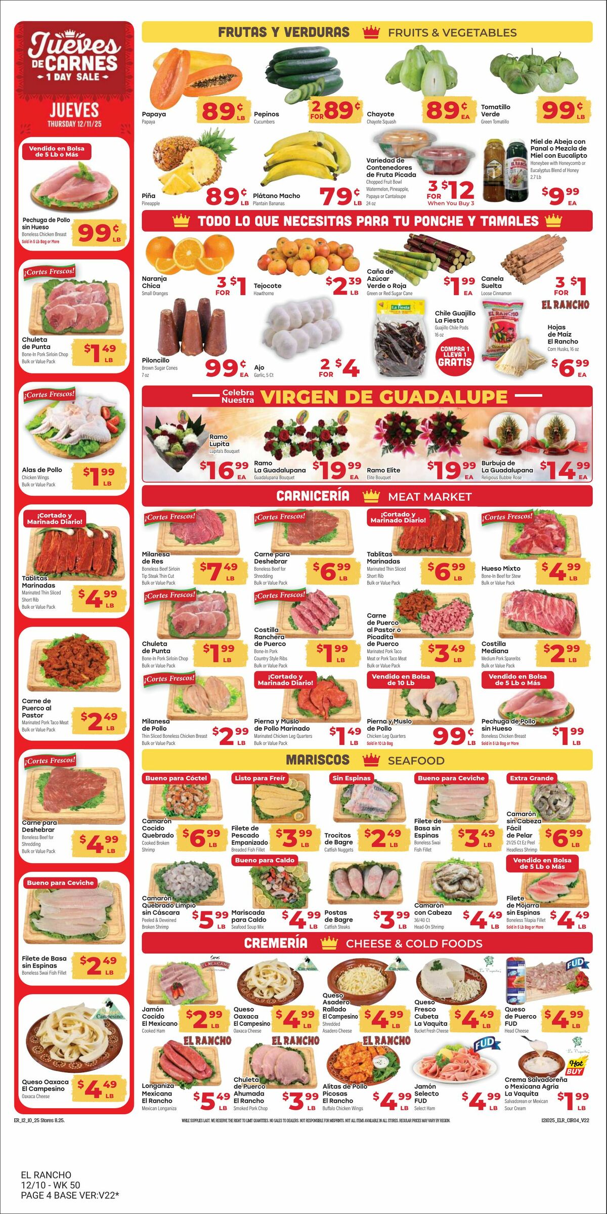 El Rancho Weekly Ad from December 10